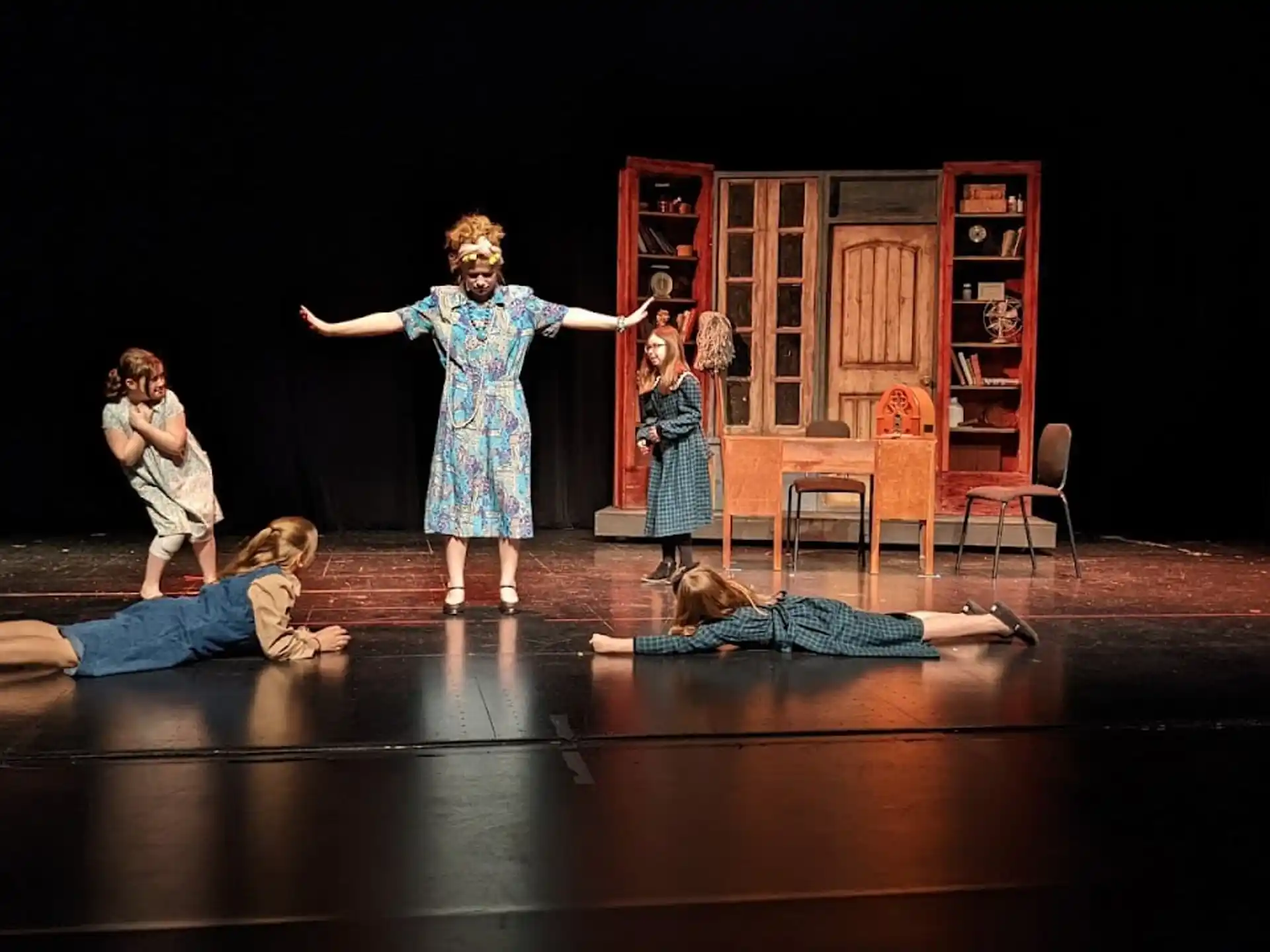 a group of people on a stage