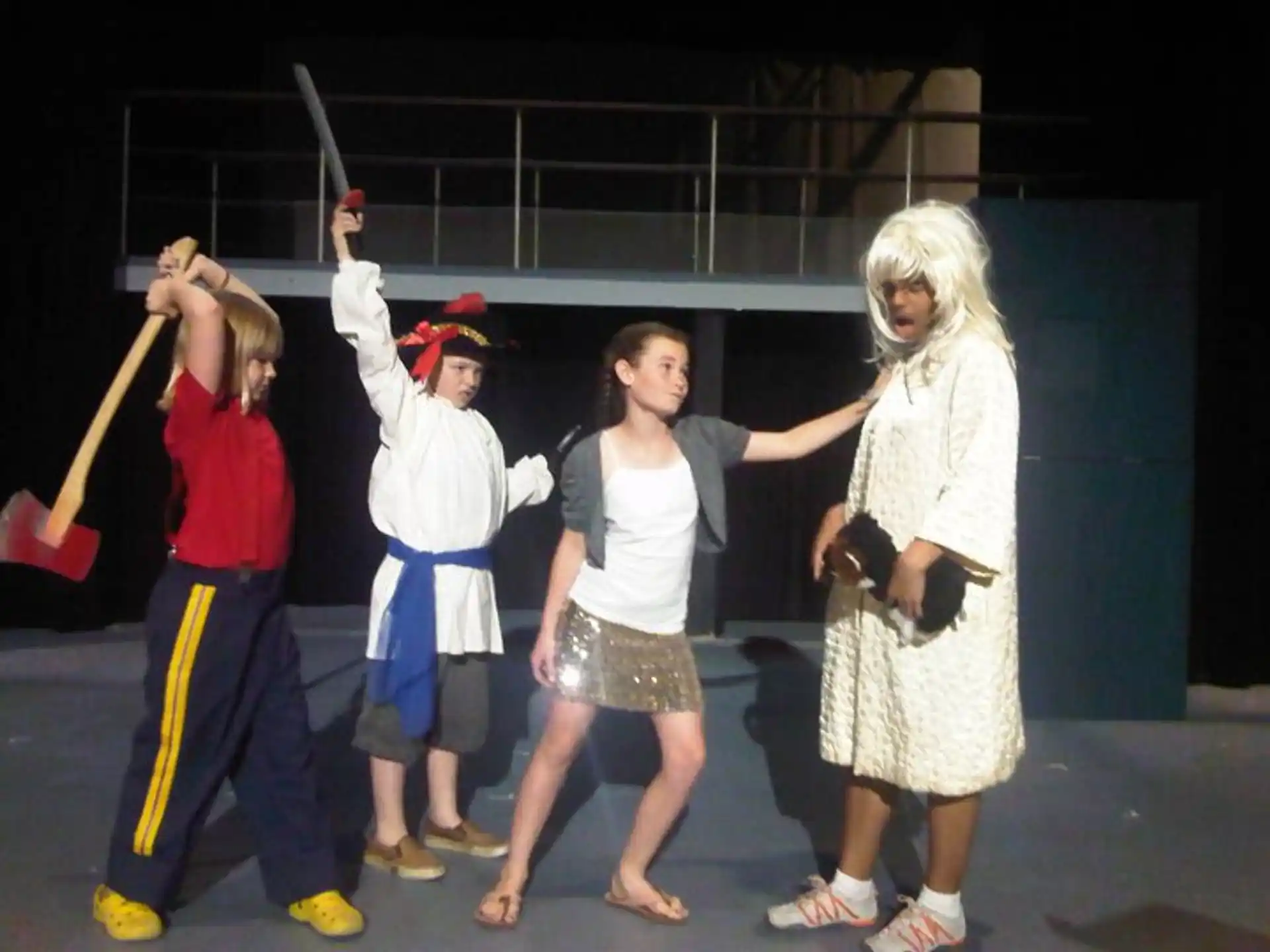 a group of people in clothing
