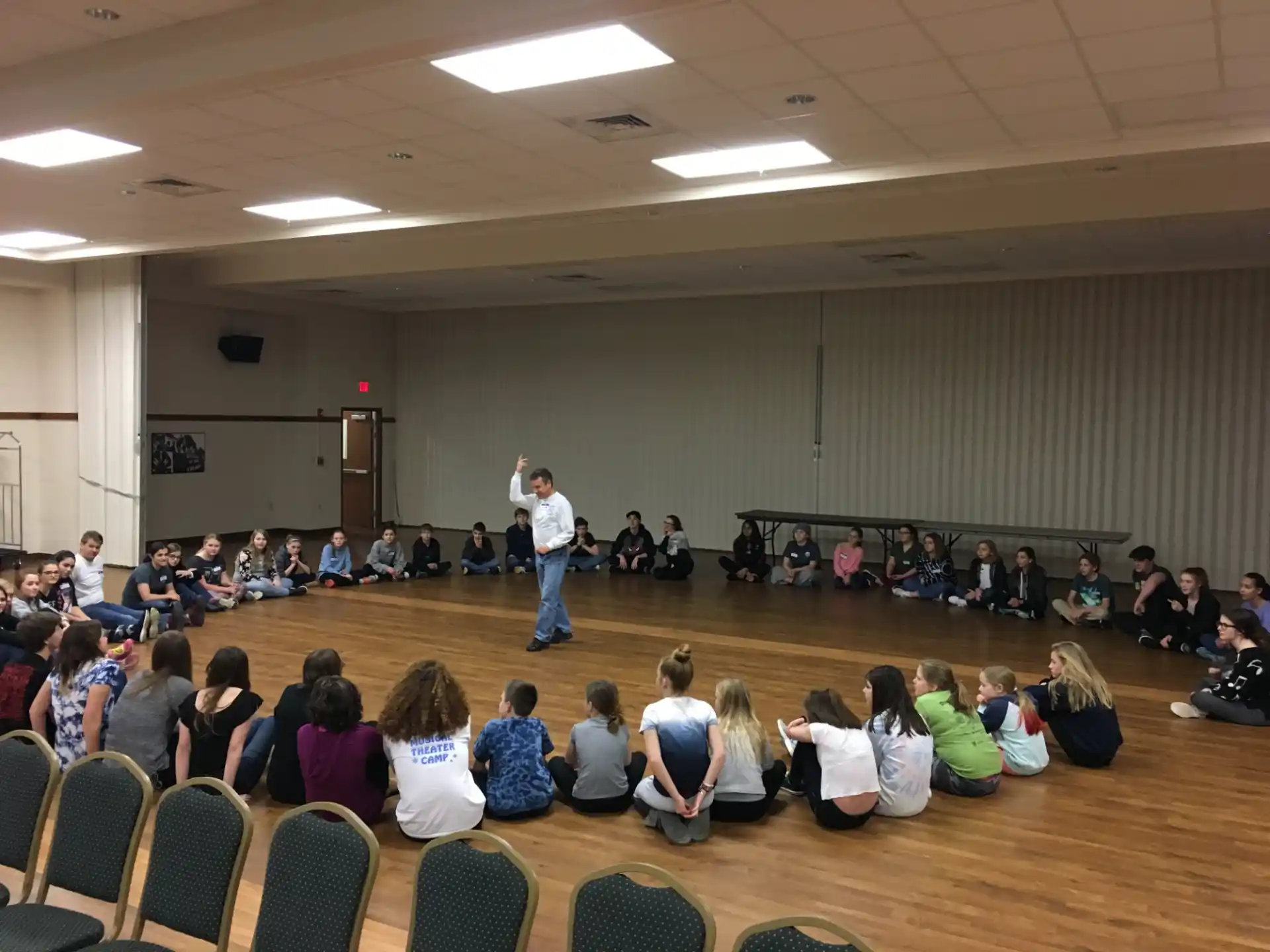 a person teaching a class
