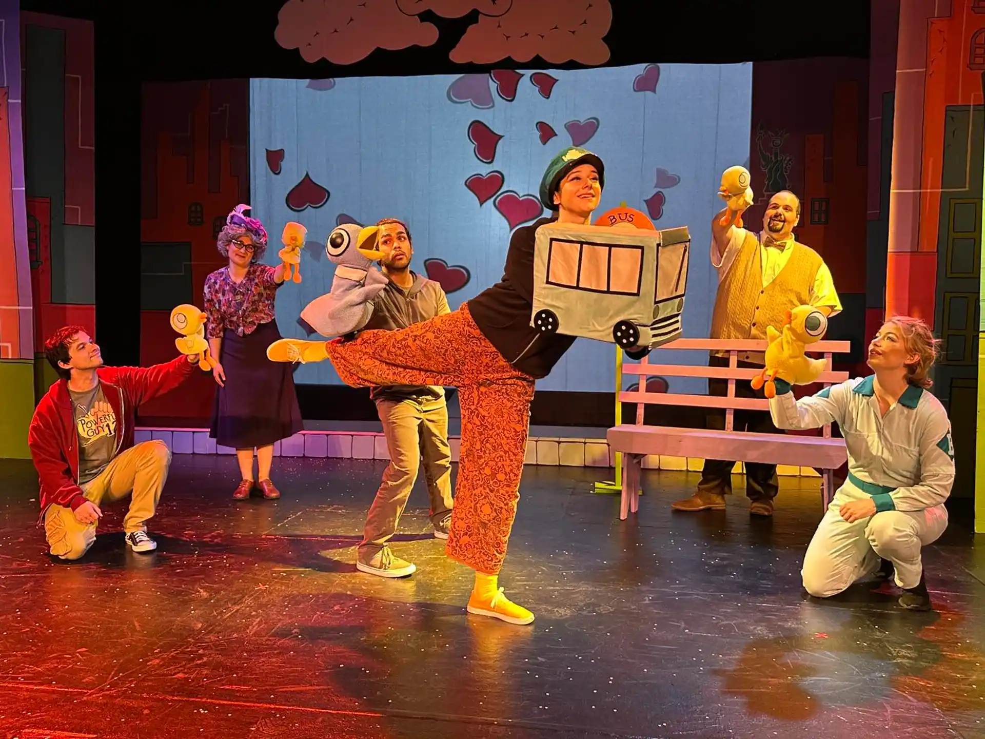 a group of people on a stage