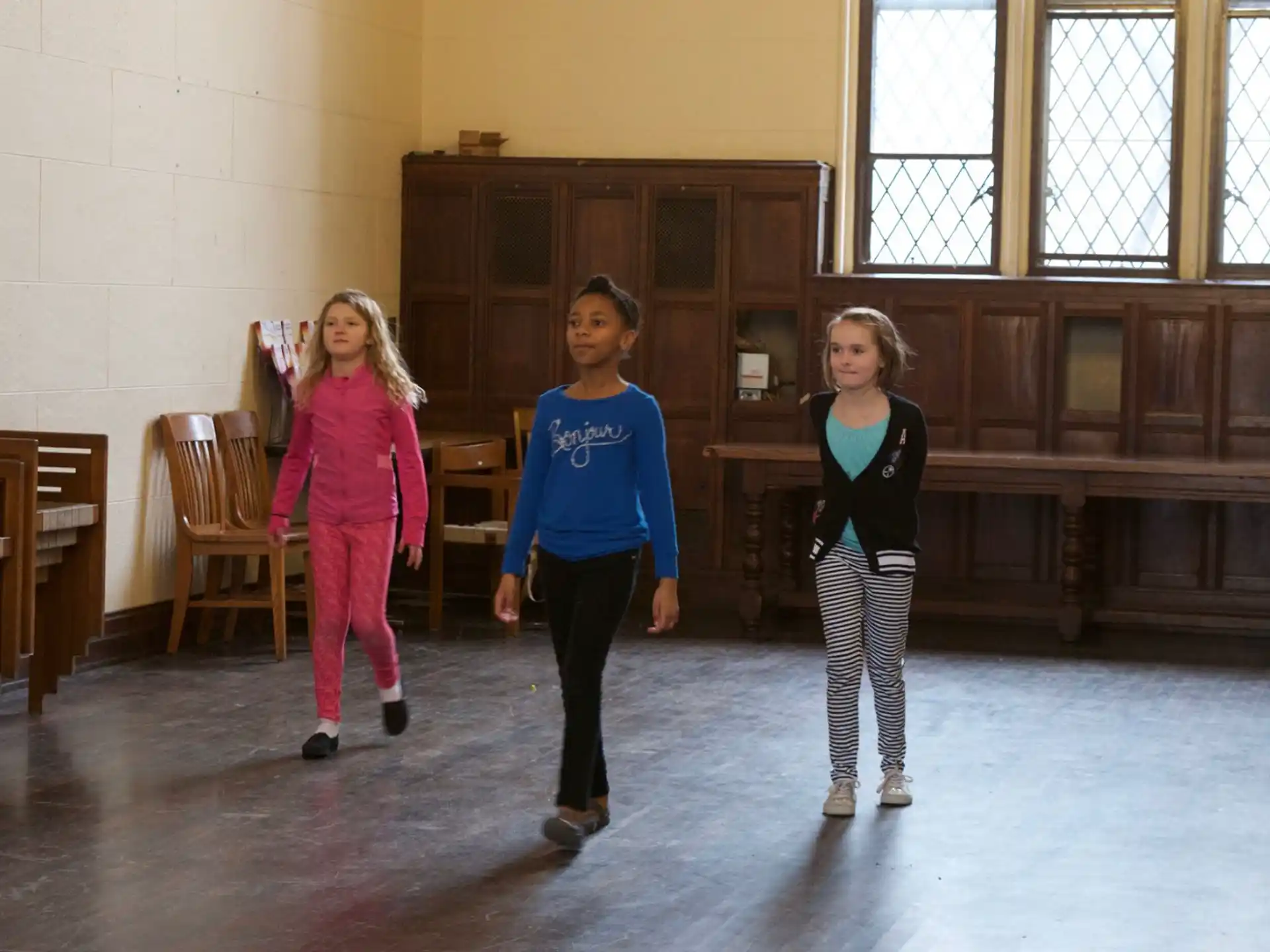 a group of children in a room