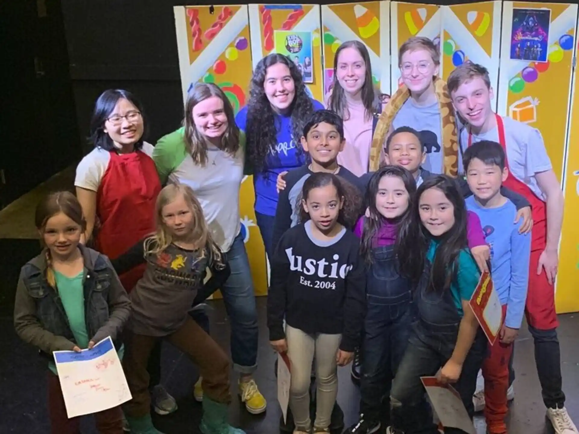 a group of people posing for a photo