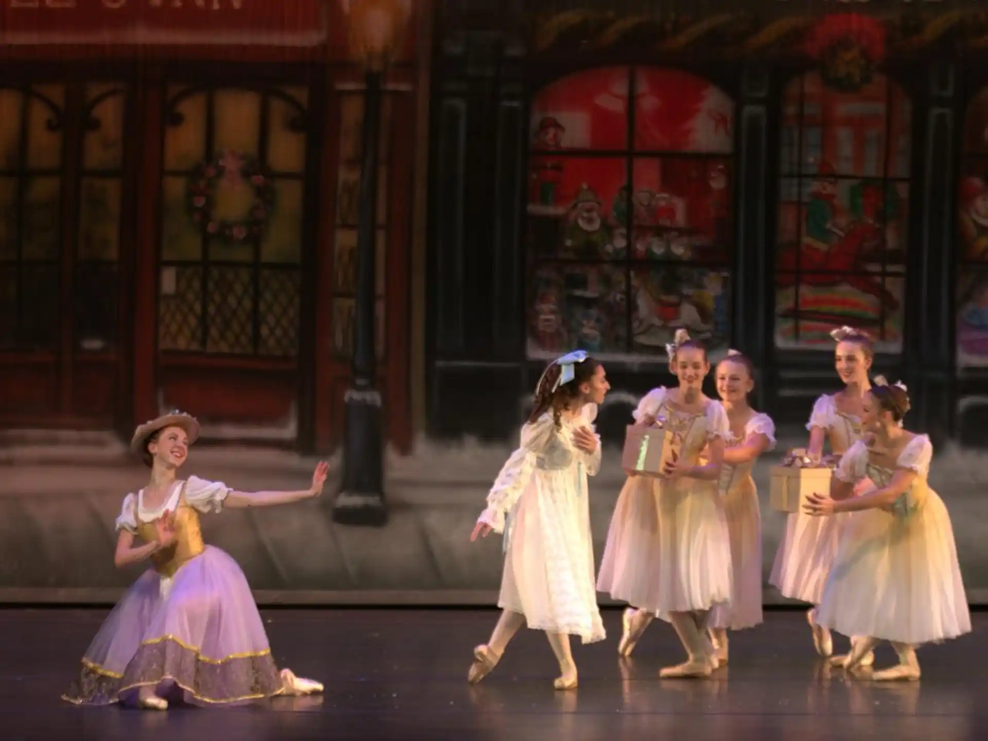 a group of women dancing on a stage