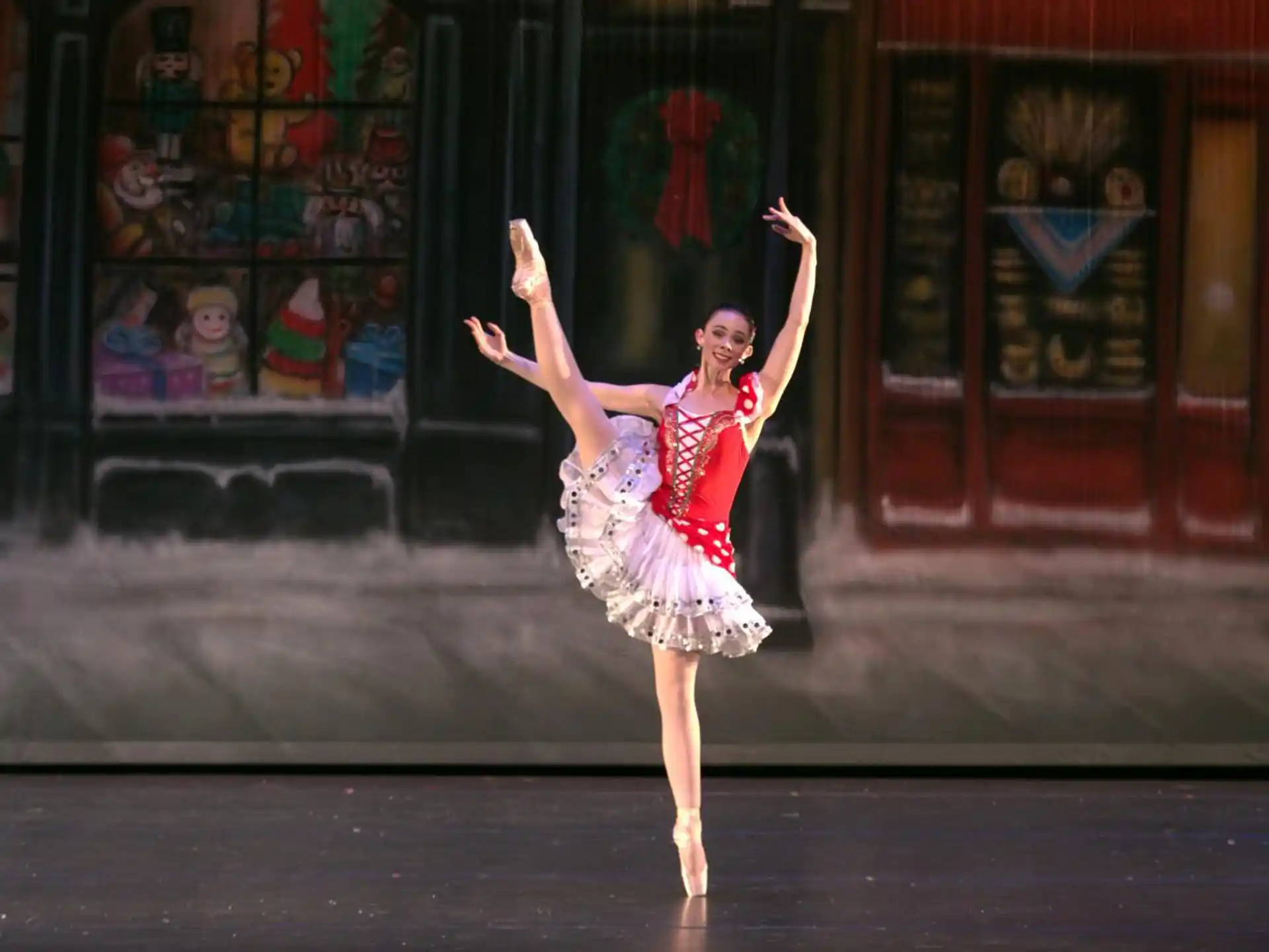 a person dancing on a stage