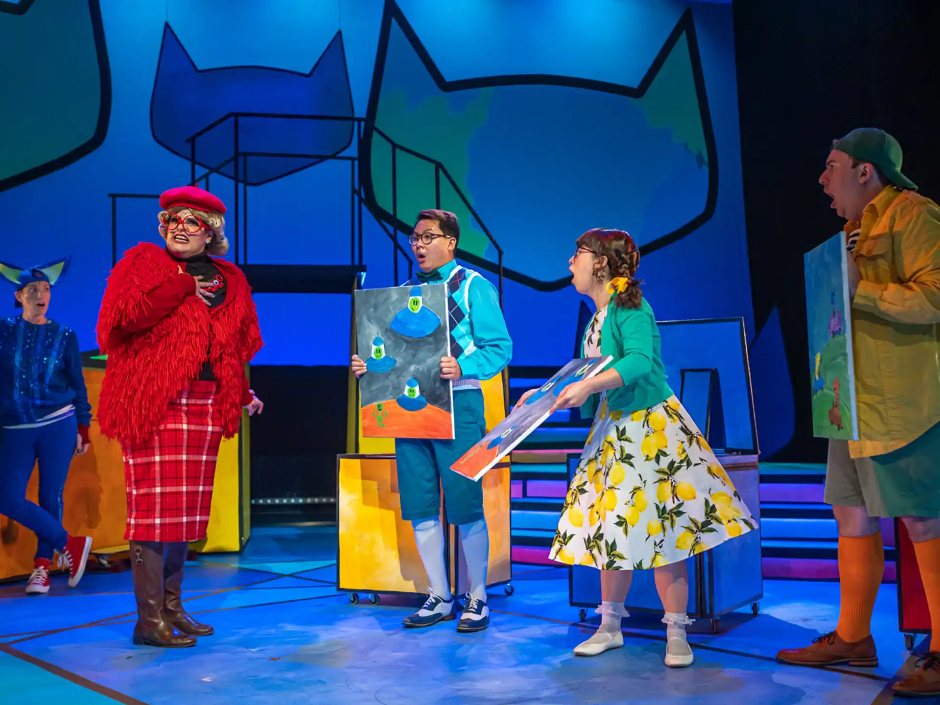 a group of people on a stage