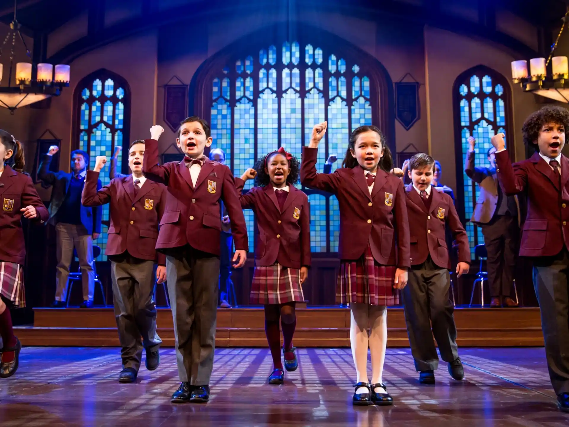 a group of people on a stage