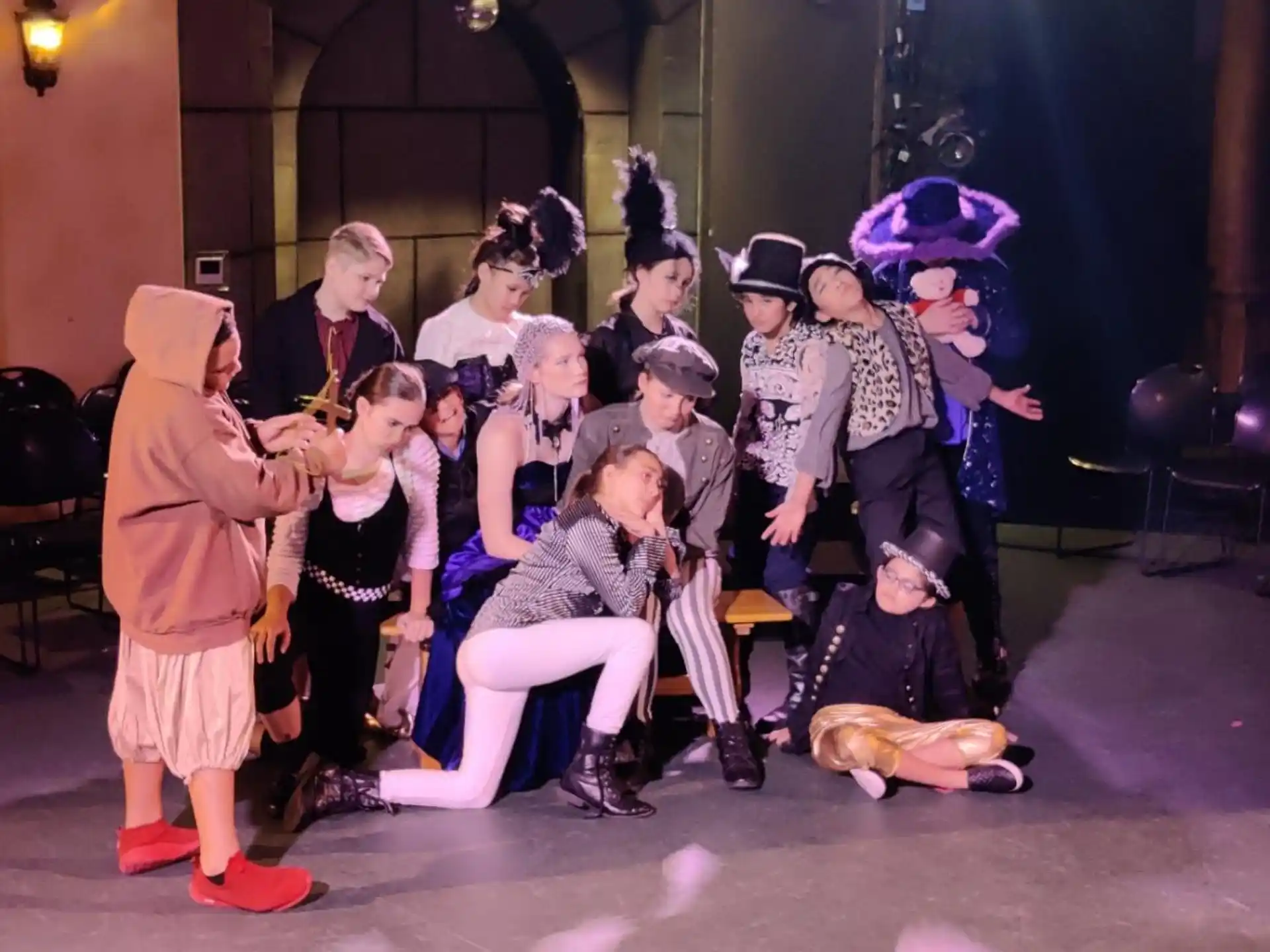 a group of people in clothing