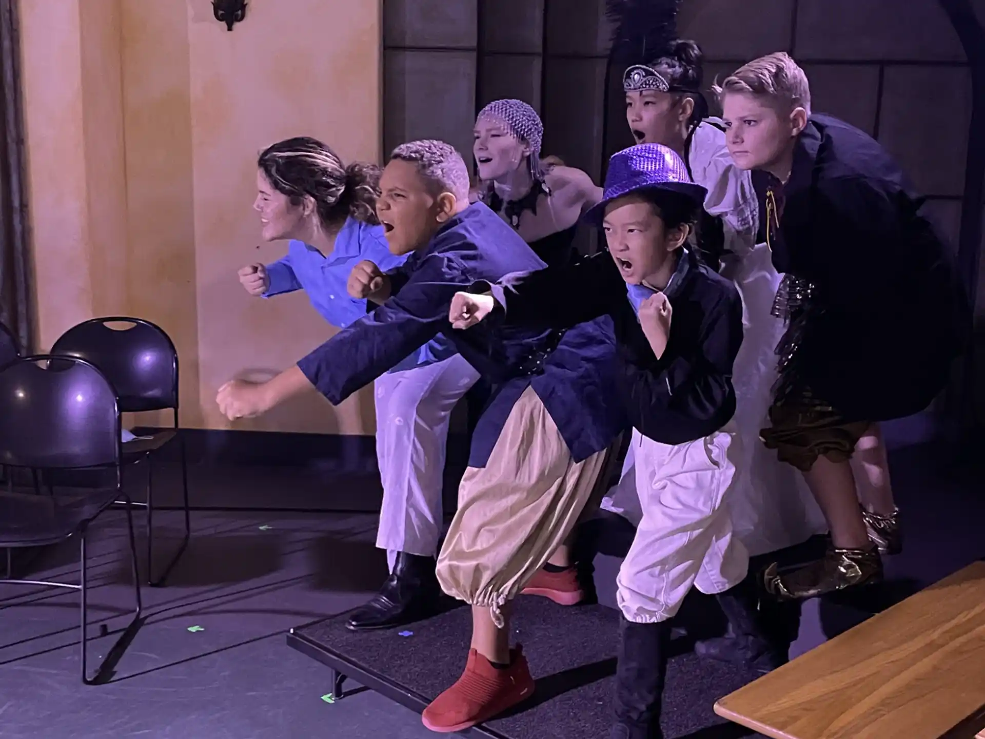 a group of people in clothing