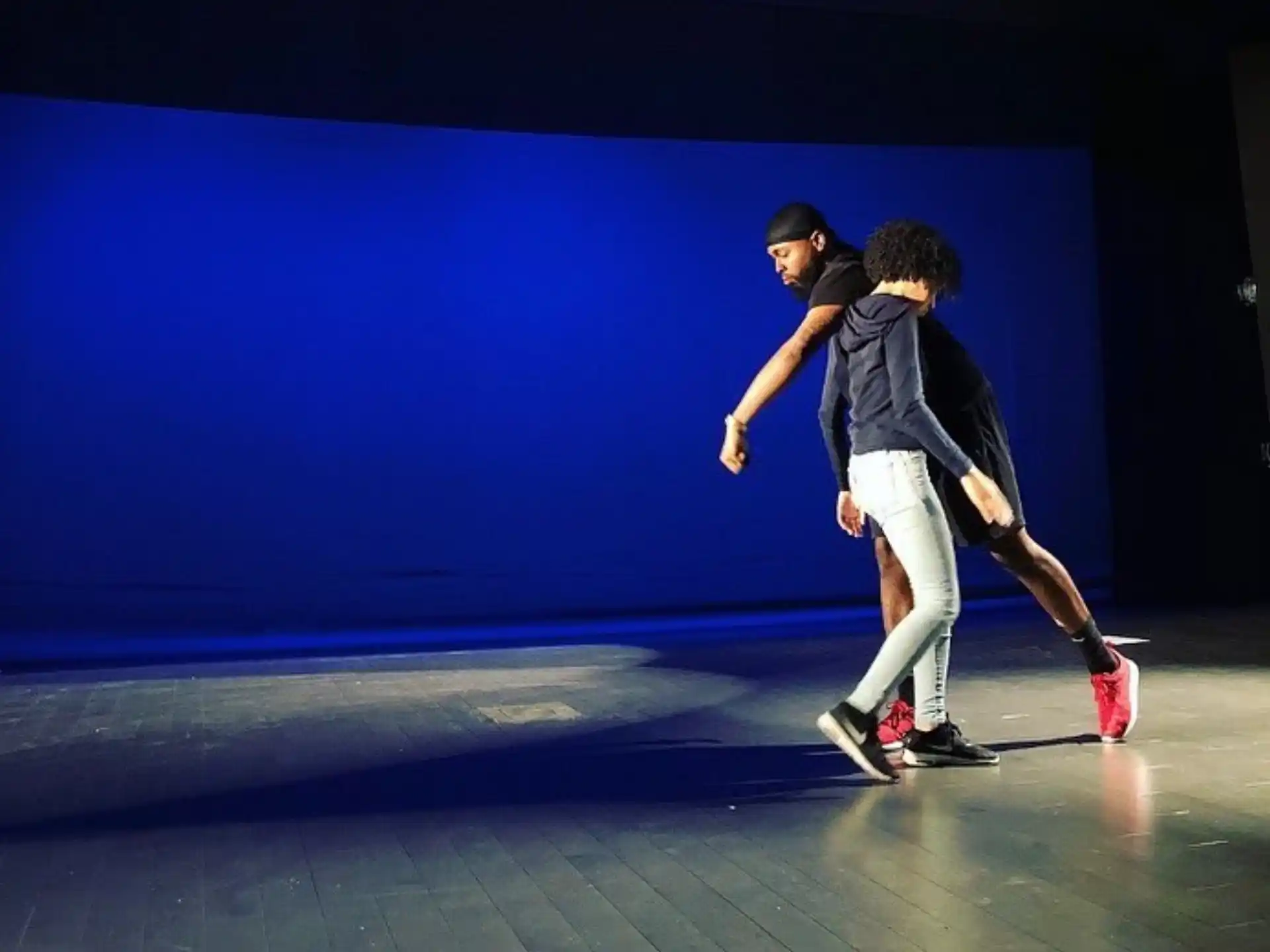 a man and a woman dancing