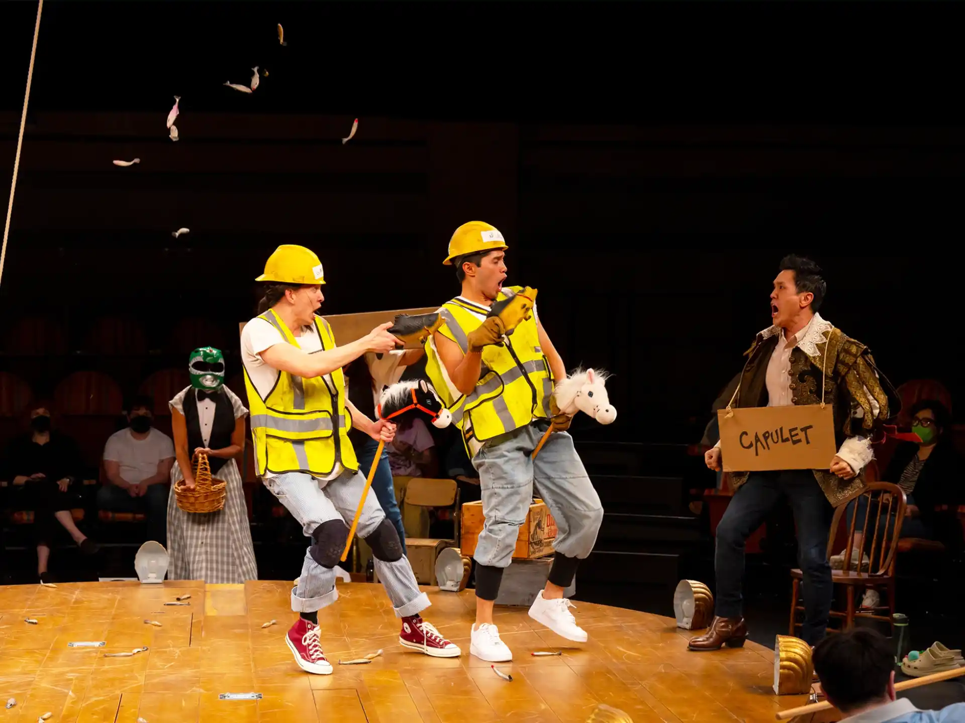 a group of people on a stage