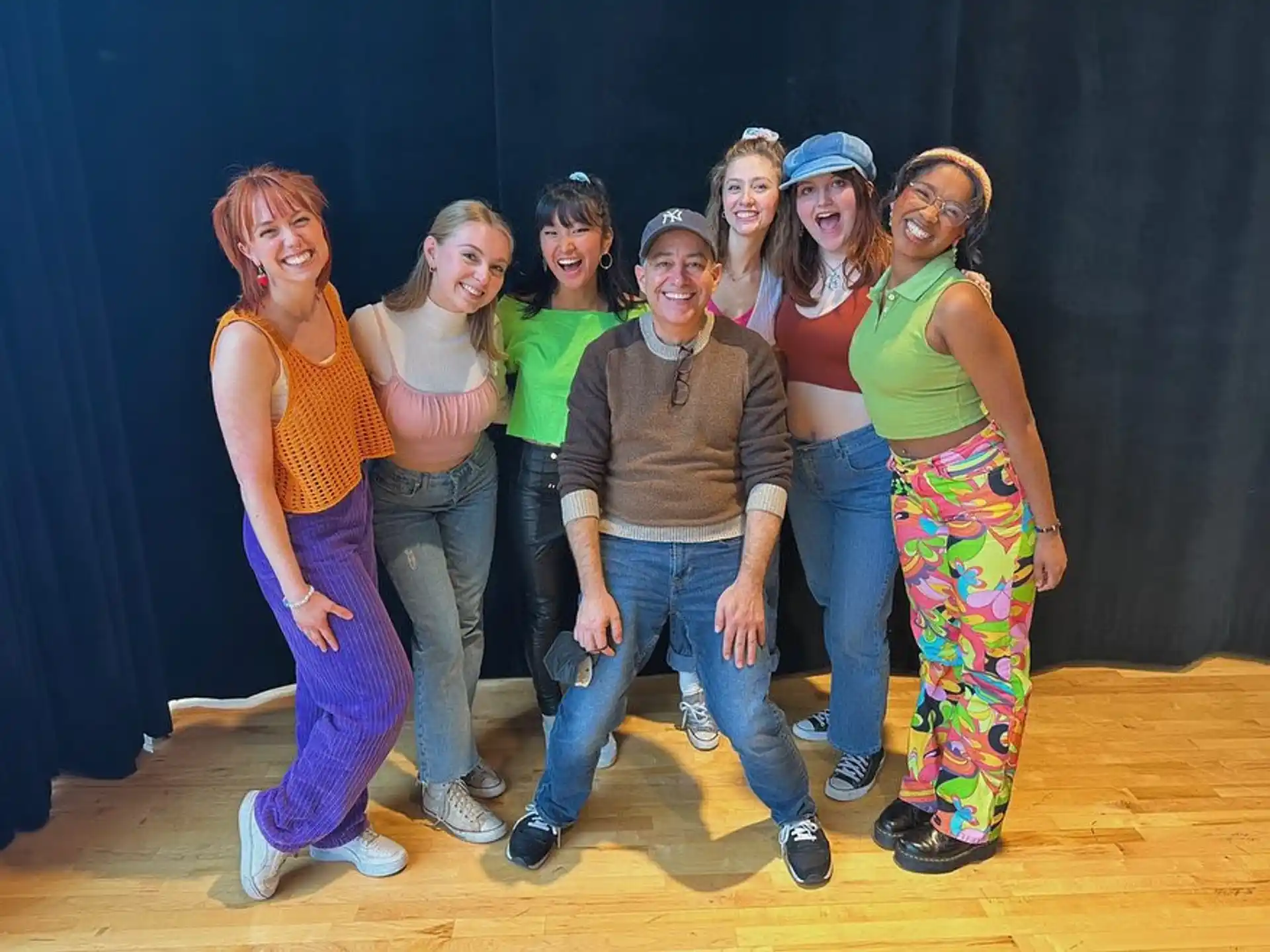 a group of people posing for a photo