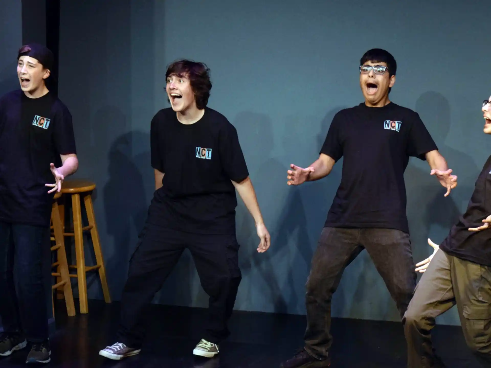 a group of men dancing