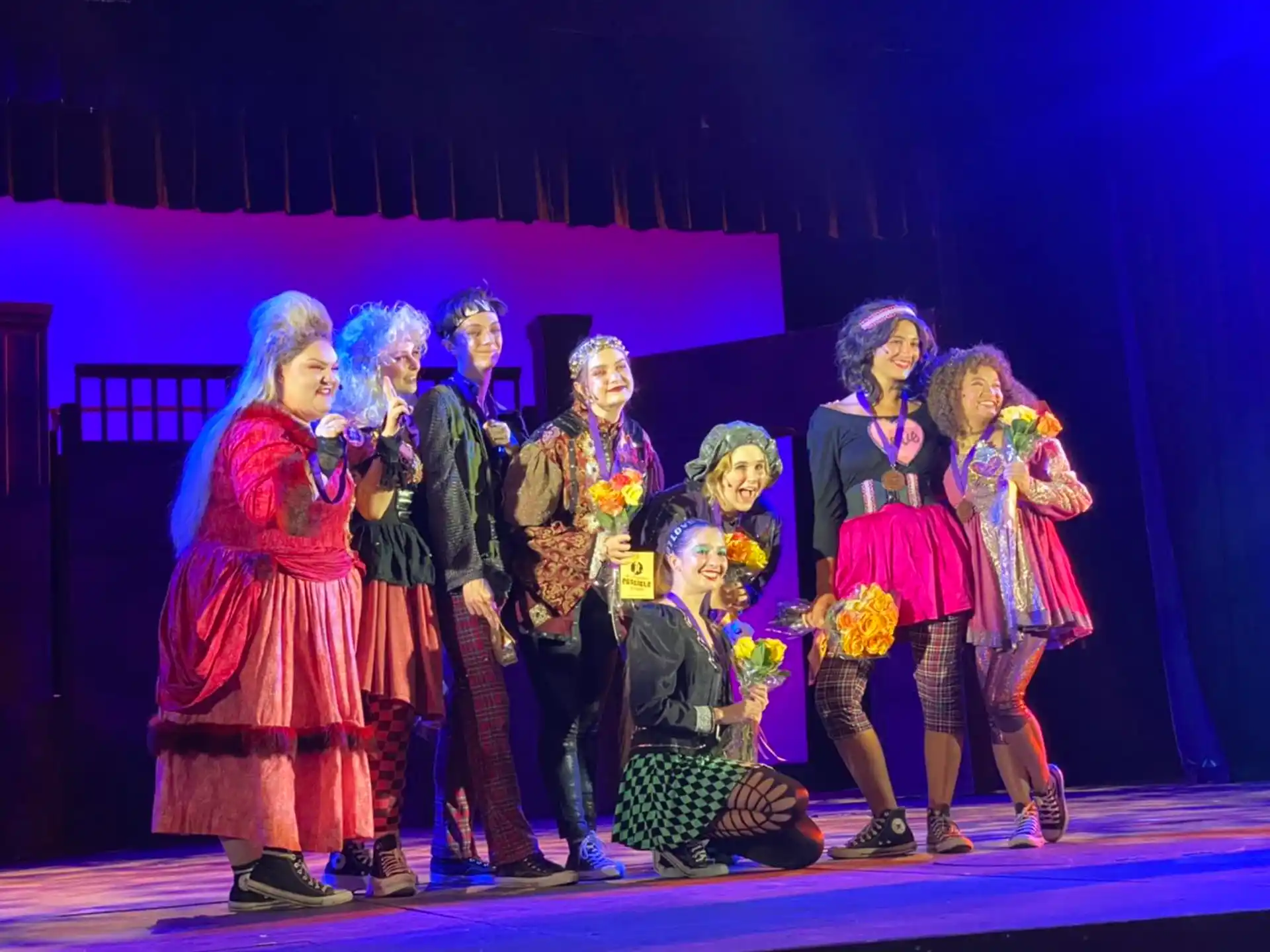 a group of people on a stage