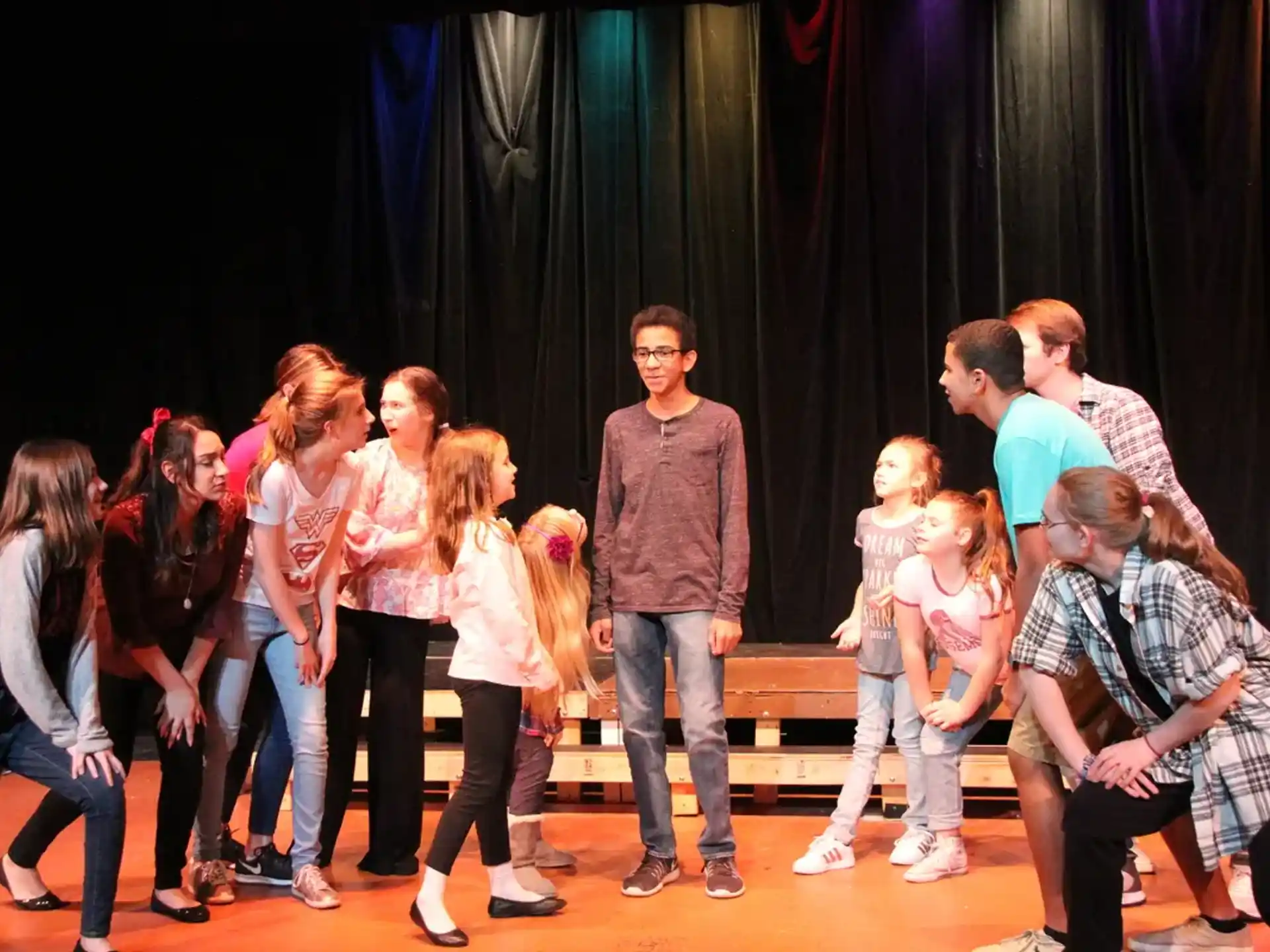 a group of people on a stage