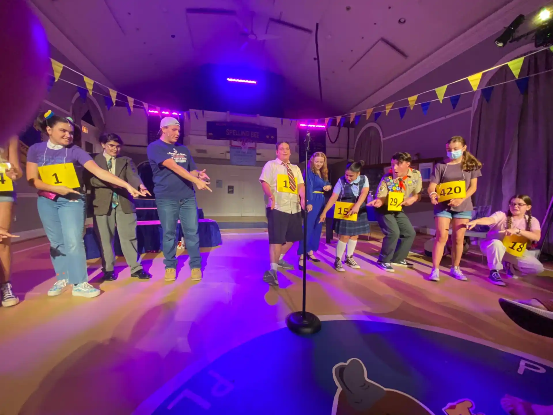 a group of people in a room
