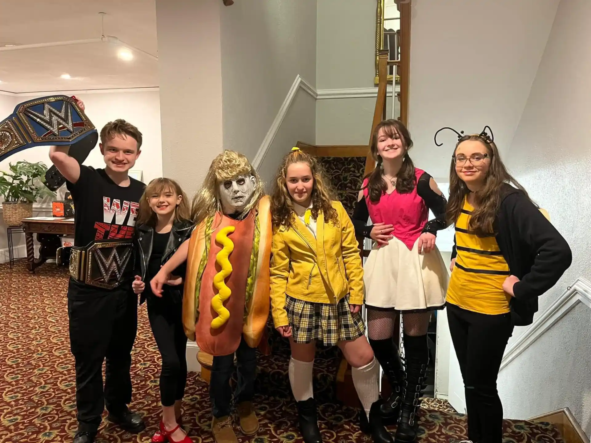 a group of people wearing clothing