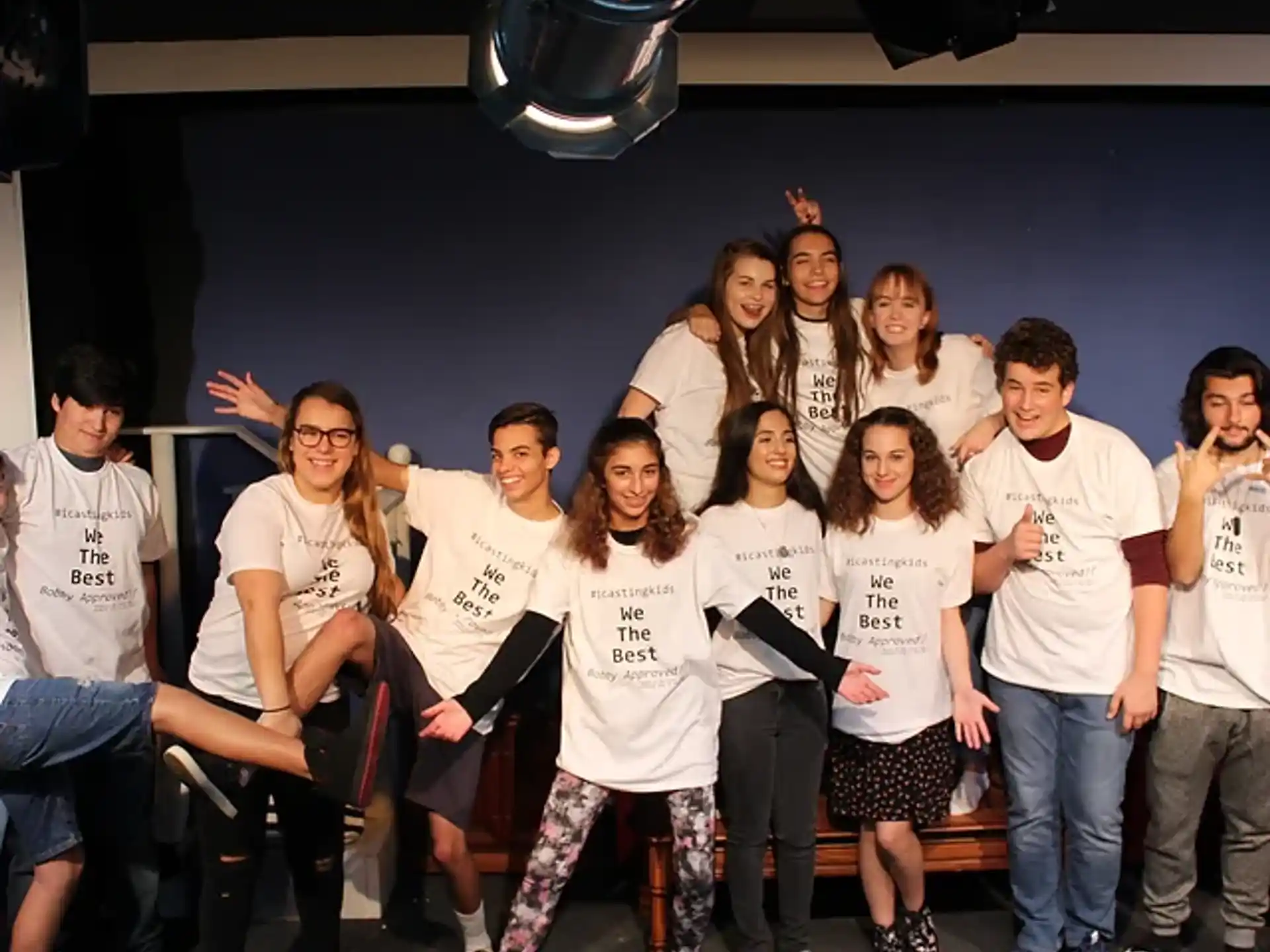 a group of people posing for a photo