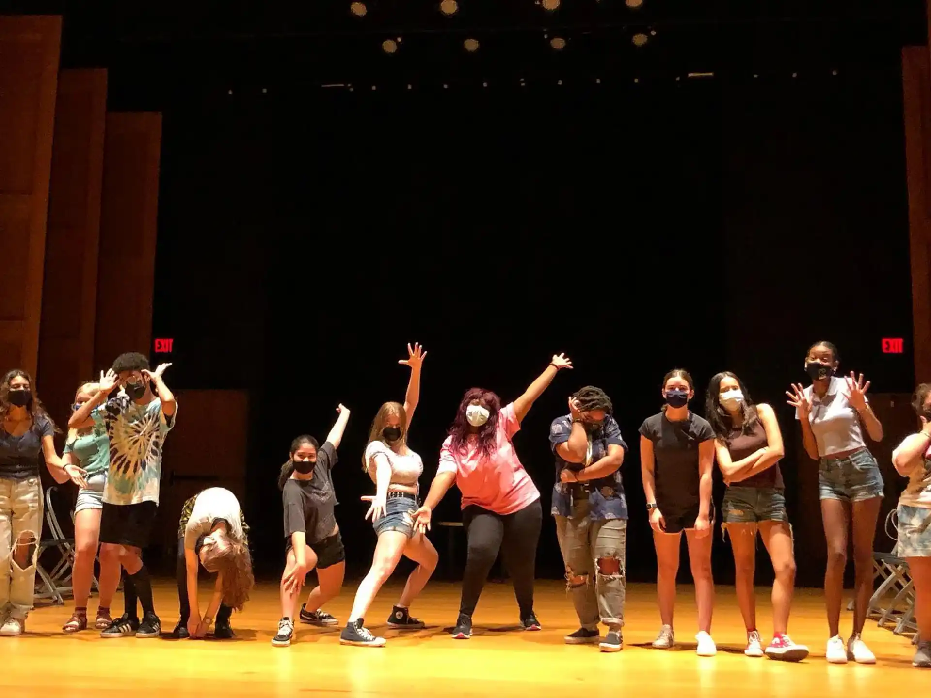 a group of people on a stage