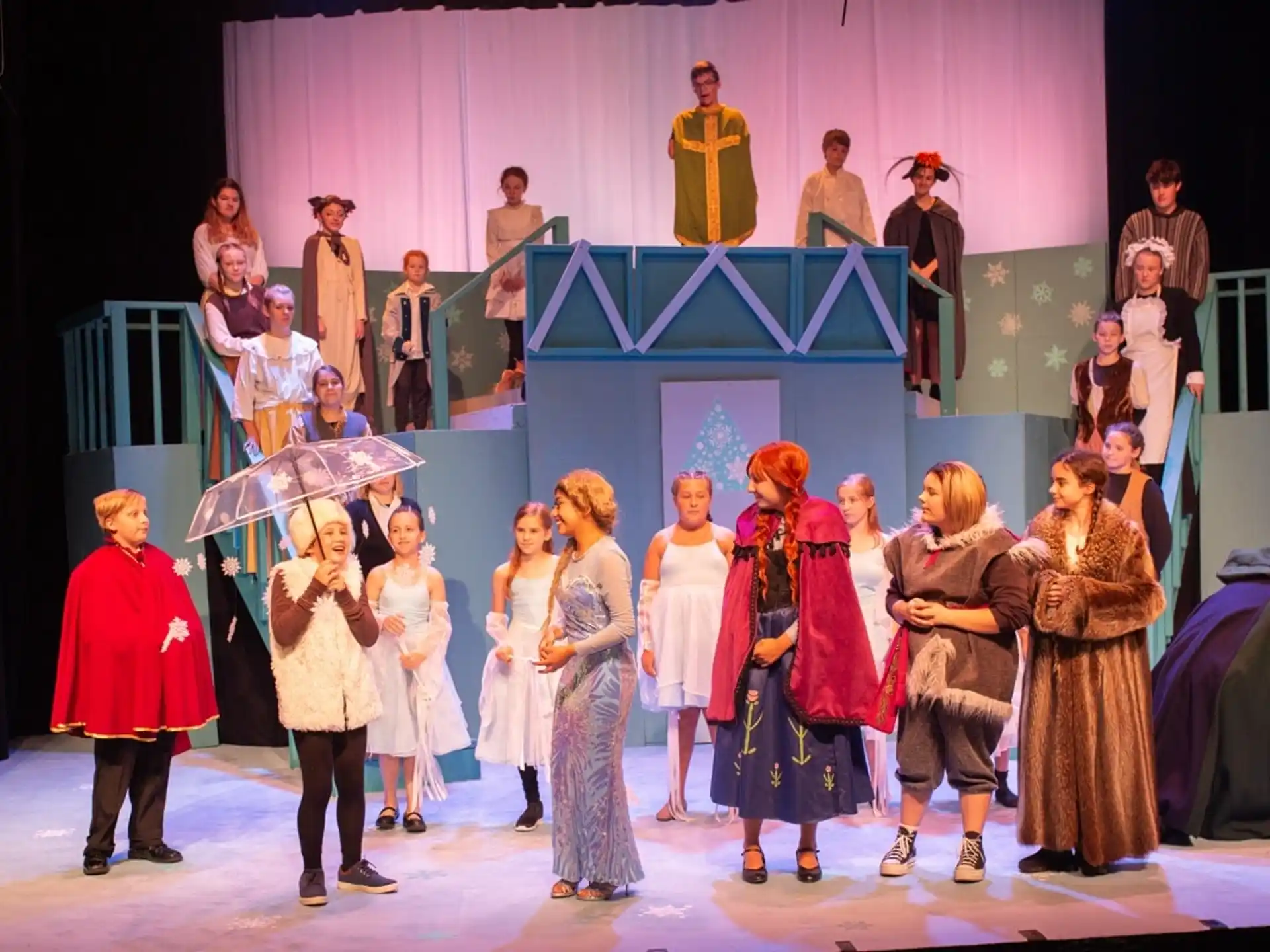 a group of people on a stage