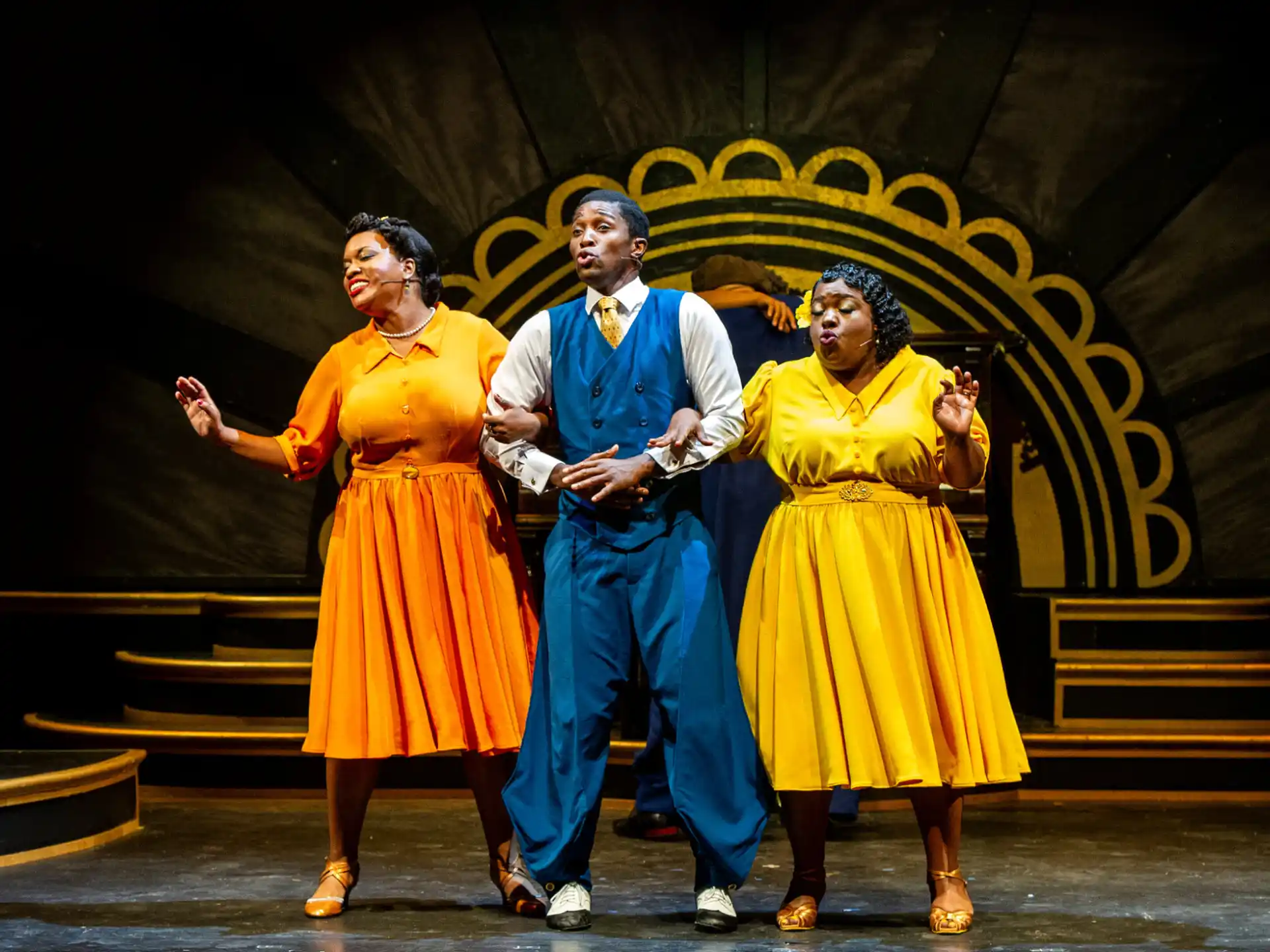 a group of people dancing