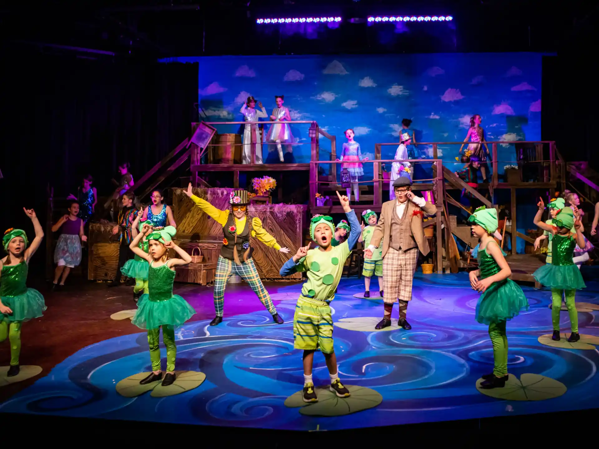 a group of people on a stage