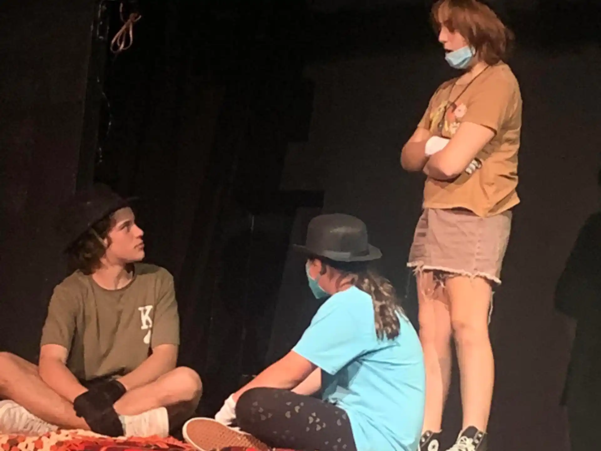 a group of people on a stage