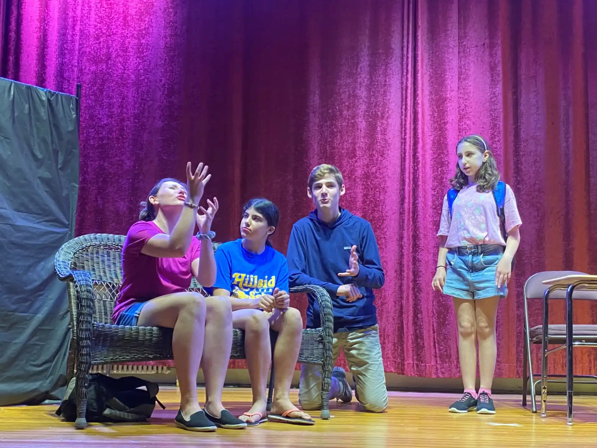 a group of people on a stage