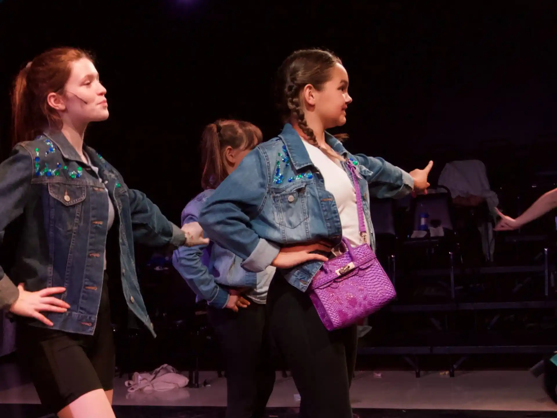 a couple of women dancing