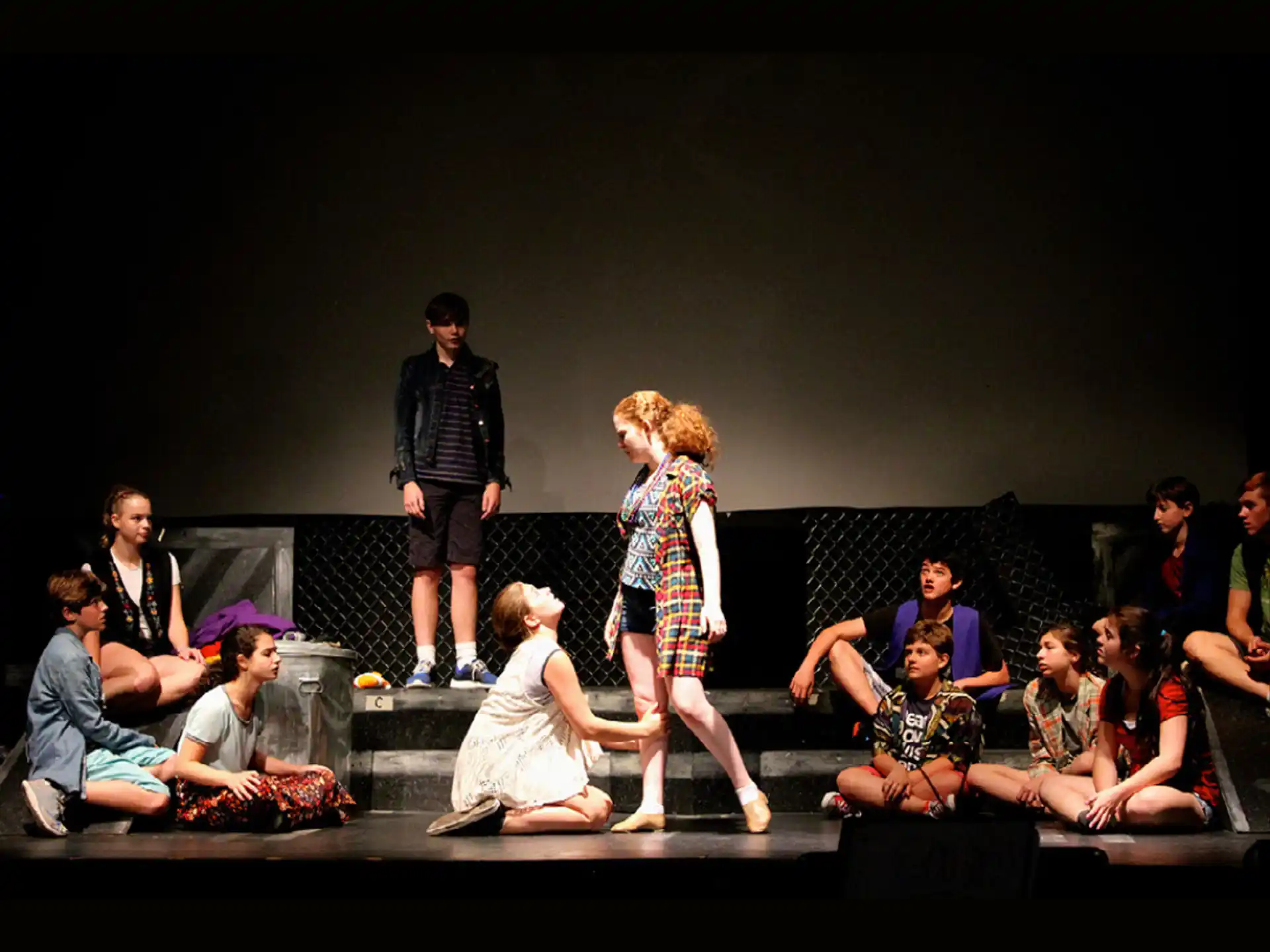 a group of people on a stage