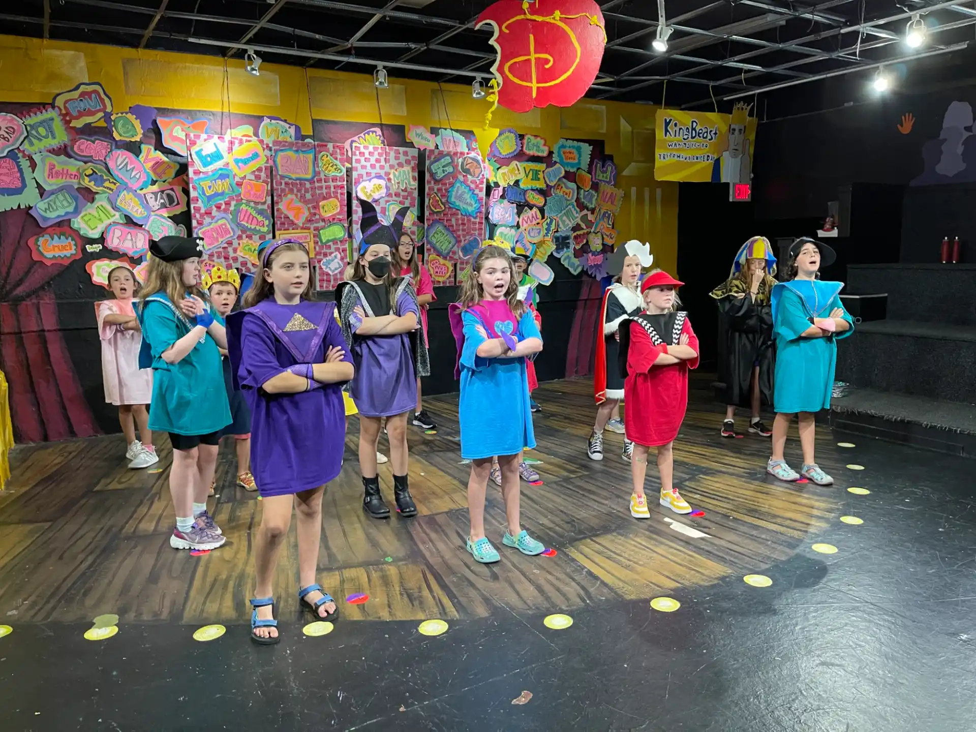 a group of children in a room