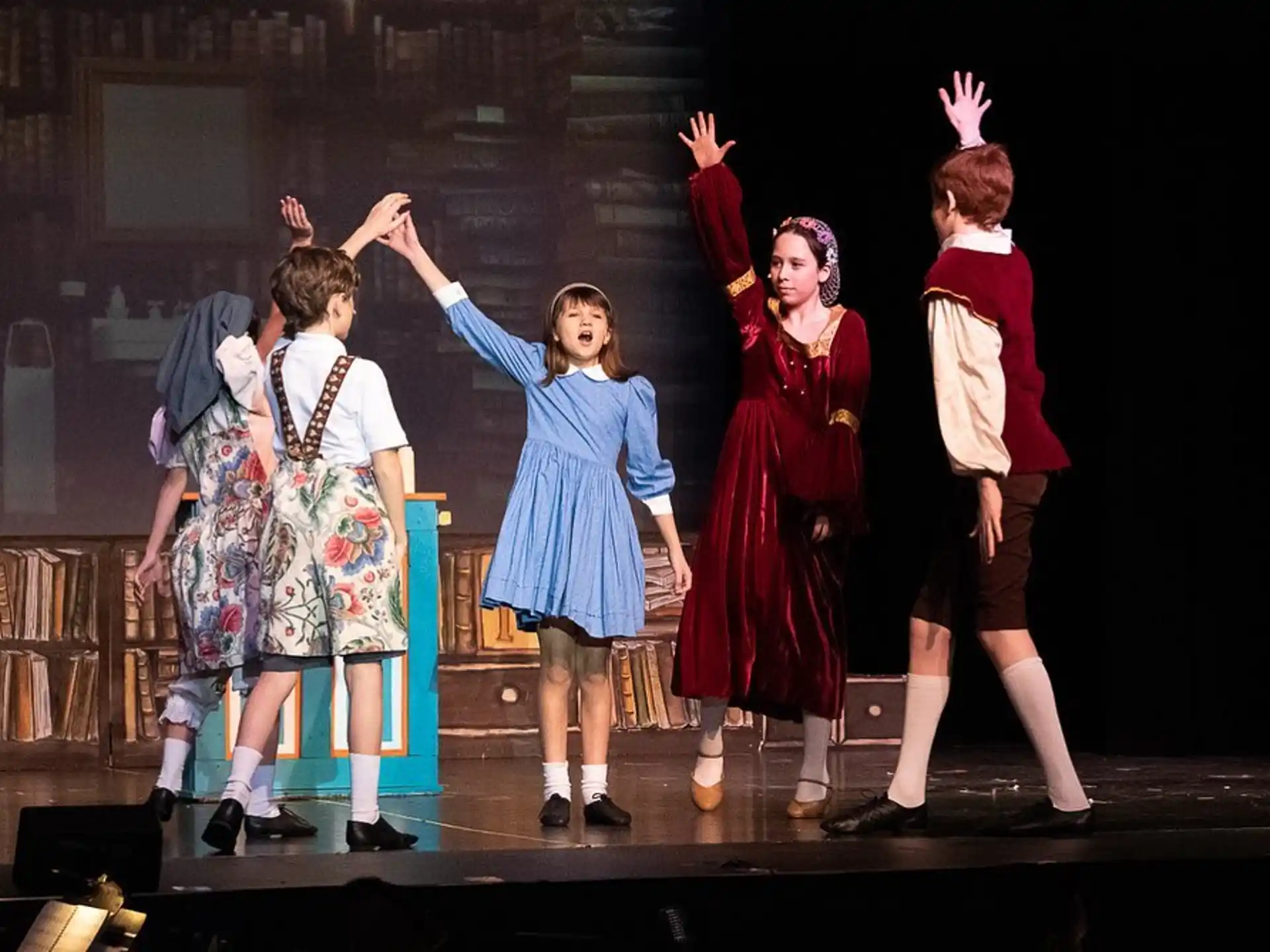 a group of people on a stage