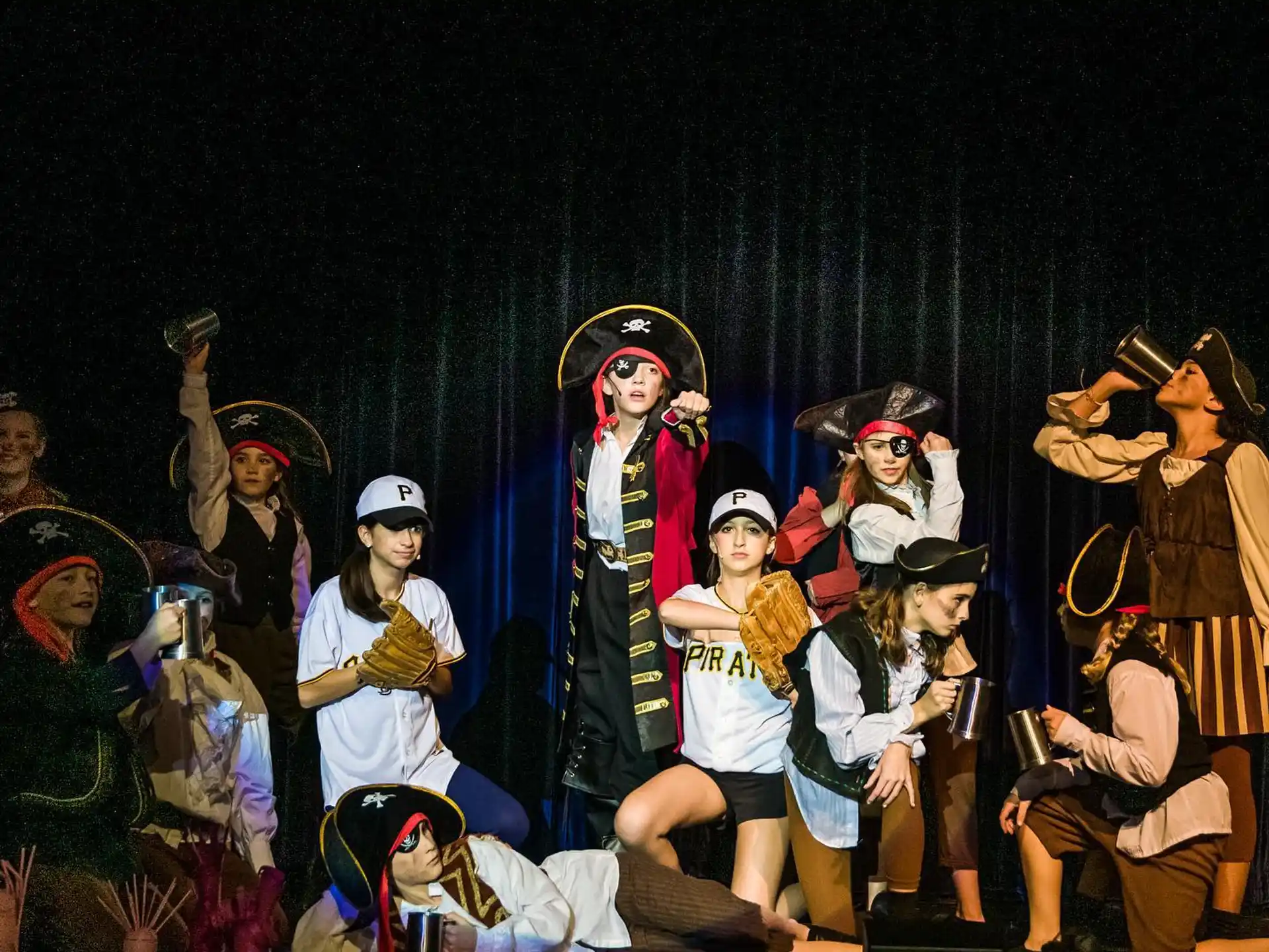 a group of people on a stage