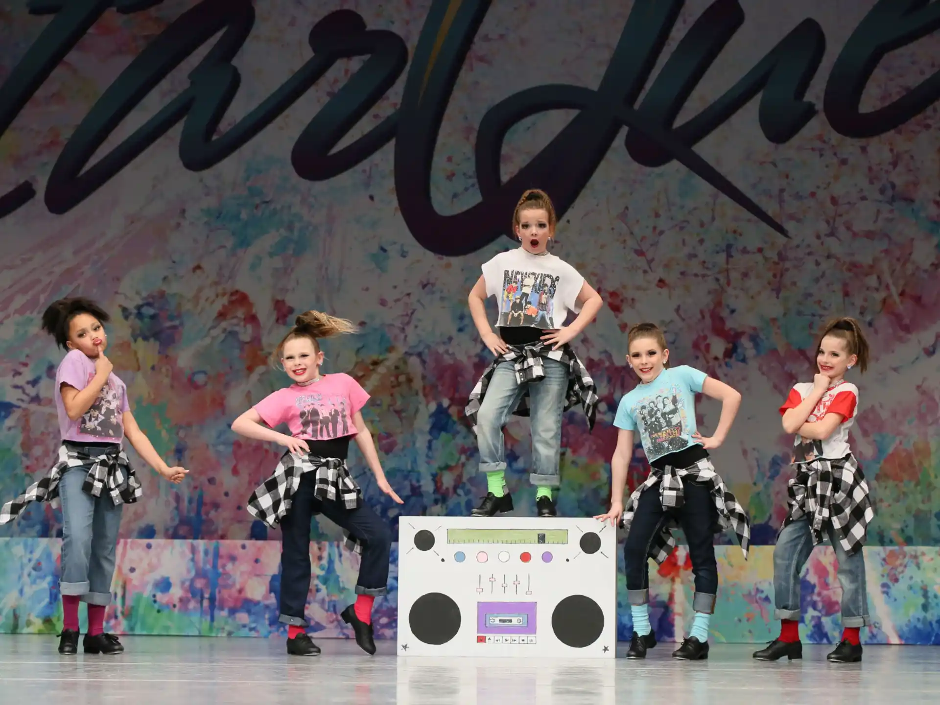 a group of people on a stage