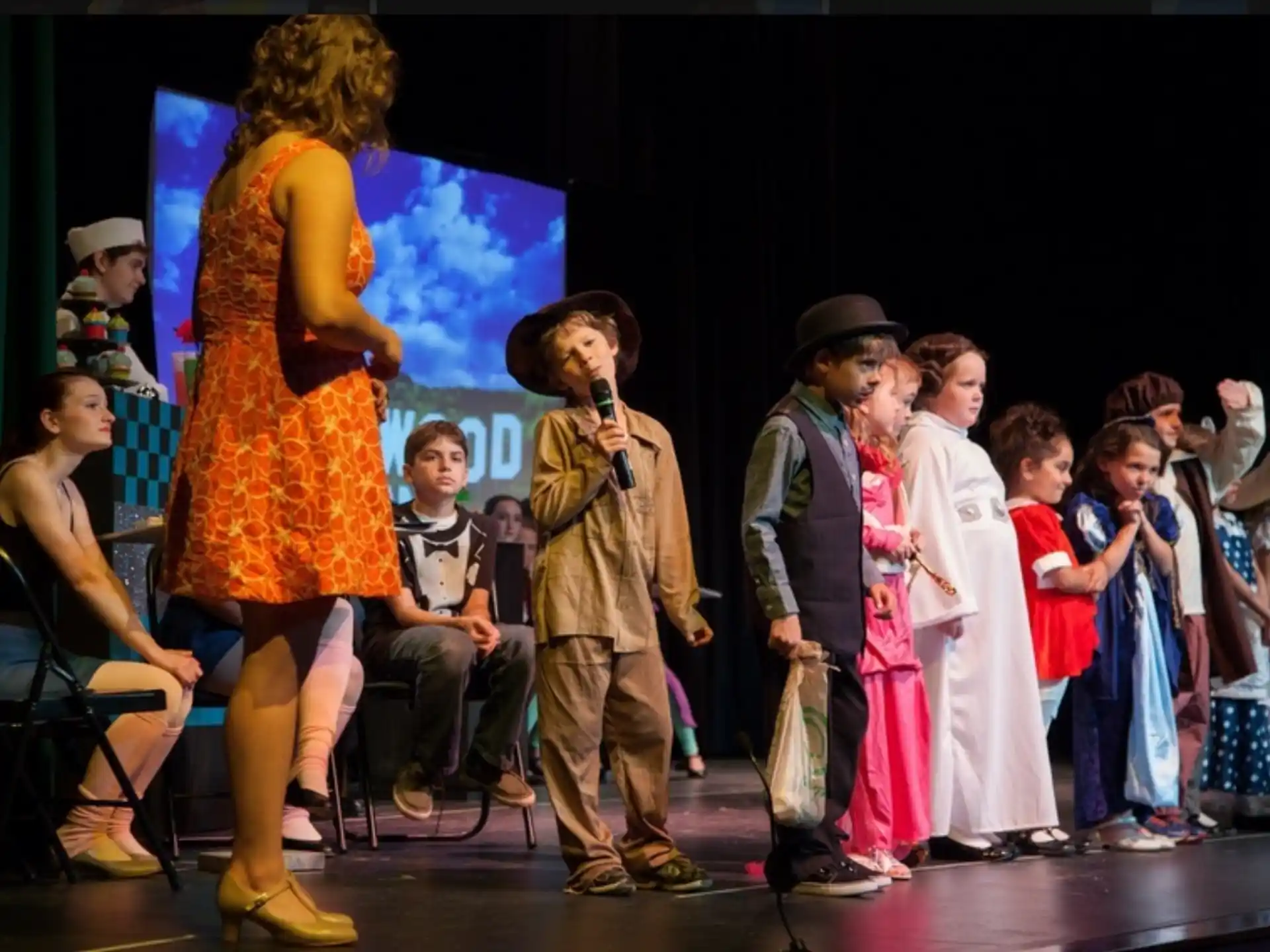 a group of people on a stage