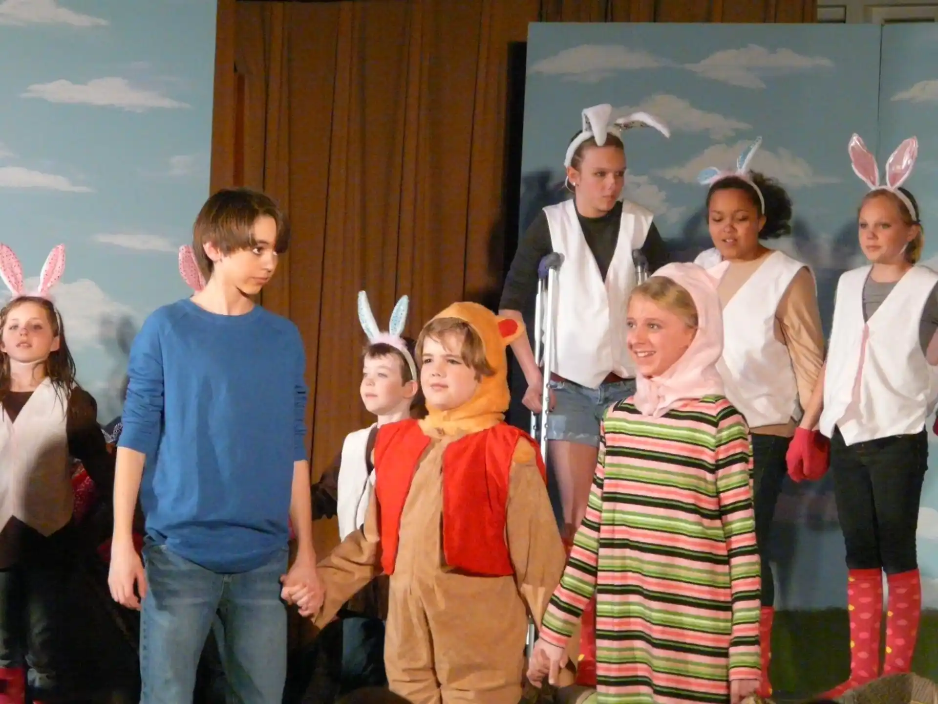 a group of children wearing clothing