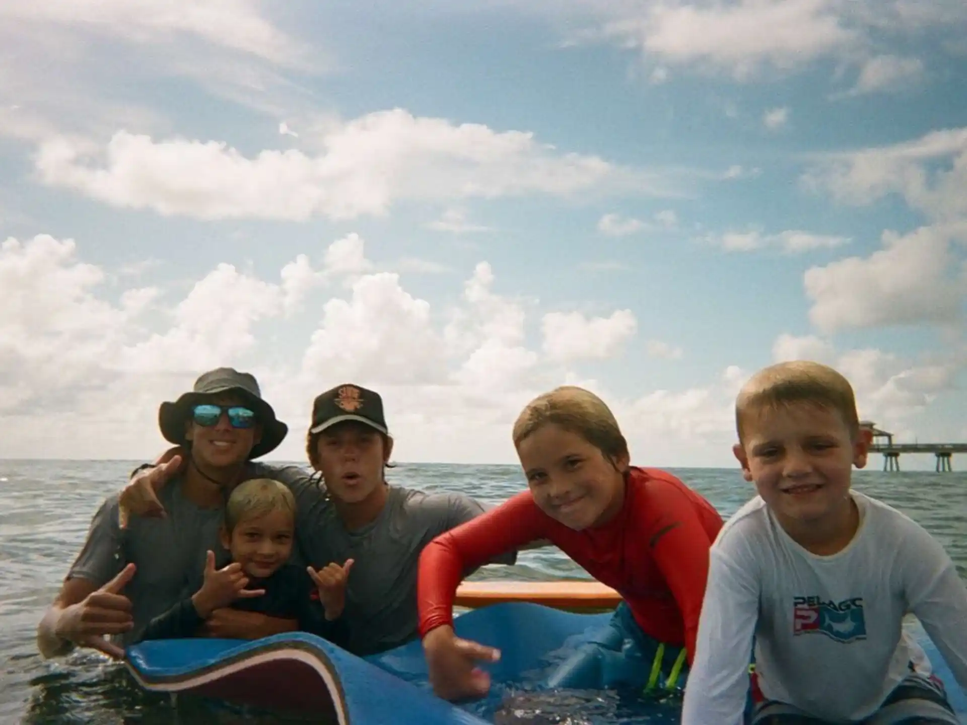 a group of people on a boat