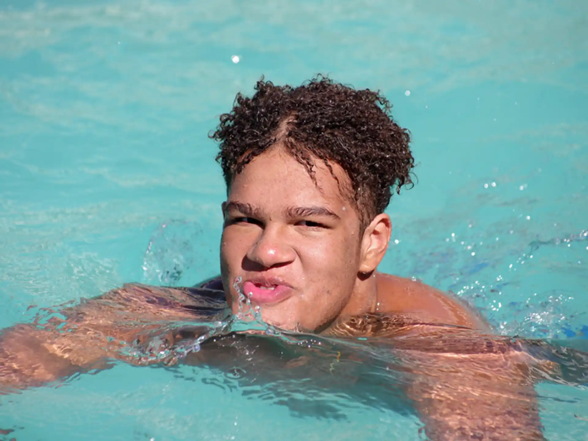 a person in the water