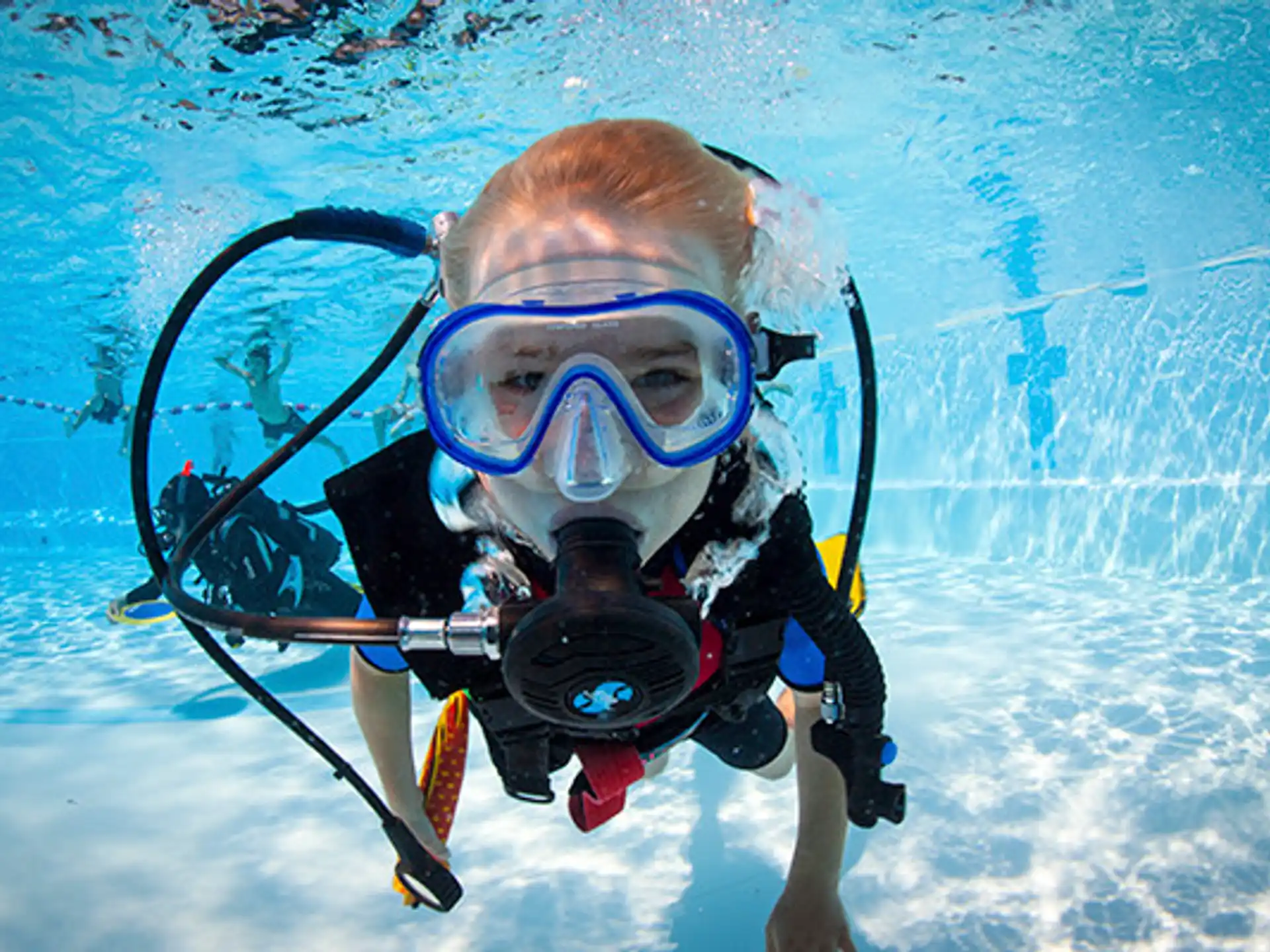 a person wearing scuba gear