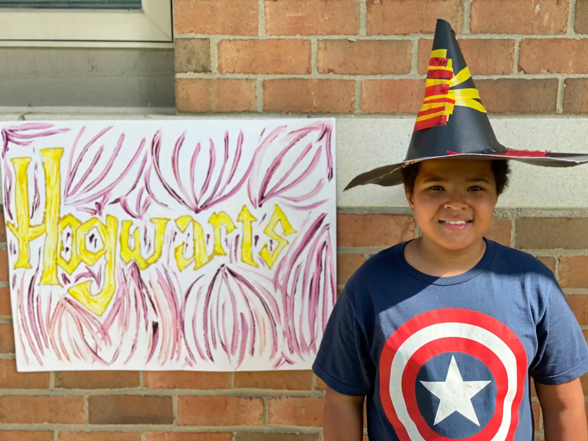 a boy wearing a hat