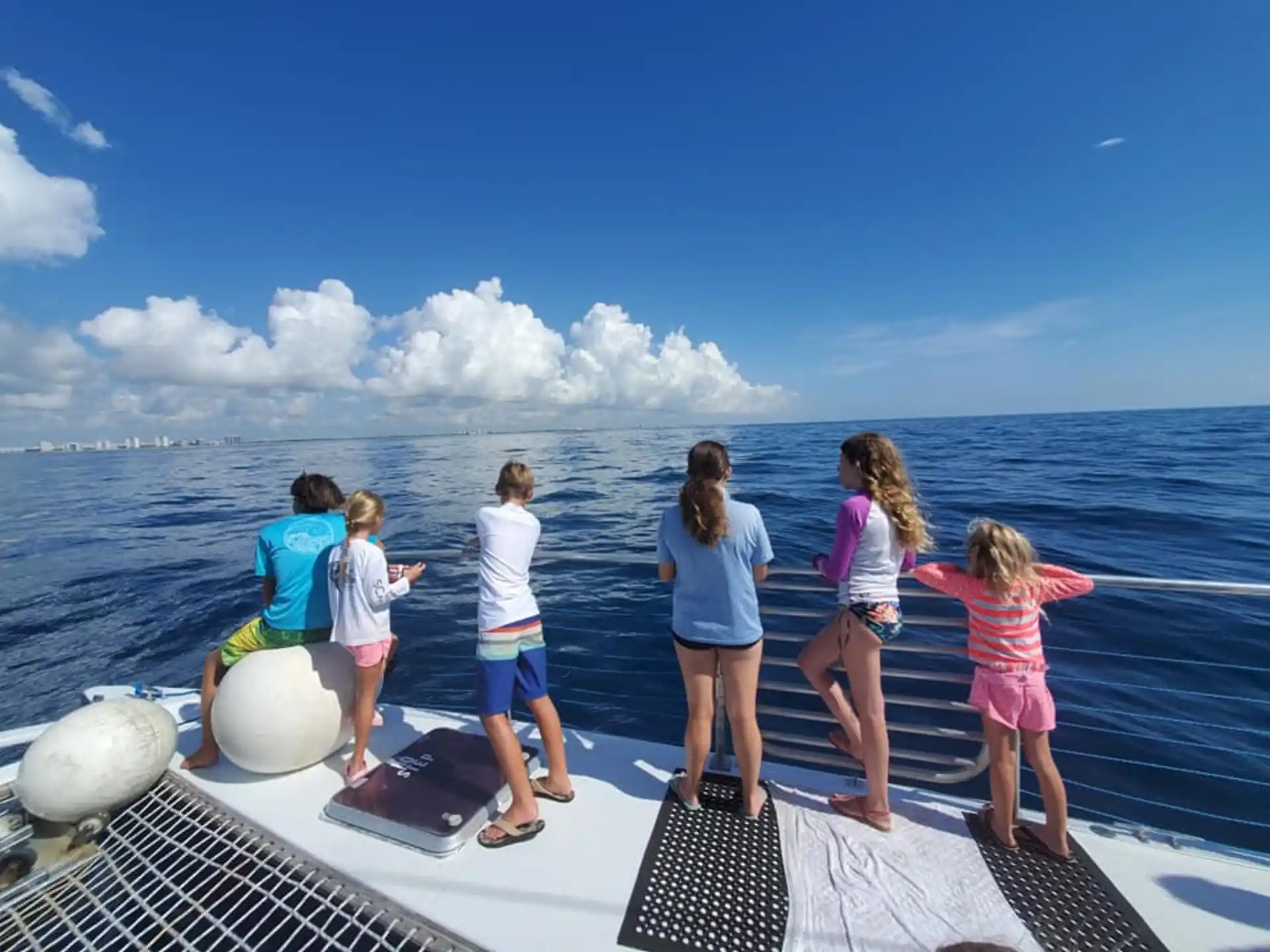 a group of people on a boat