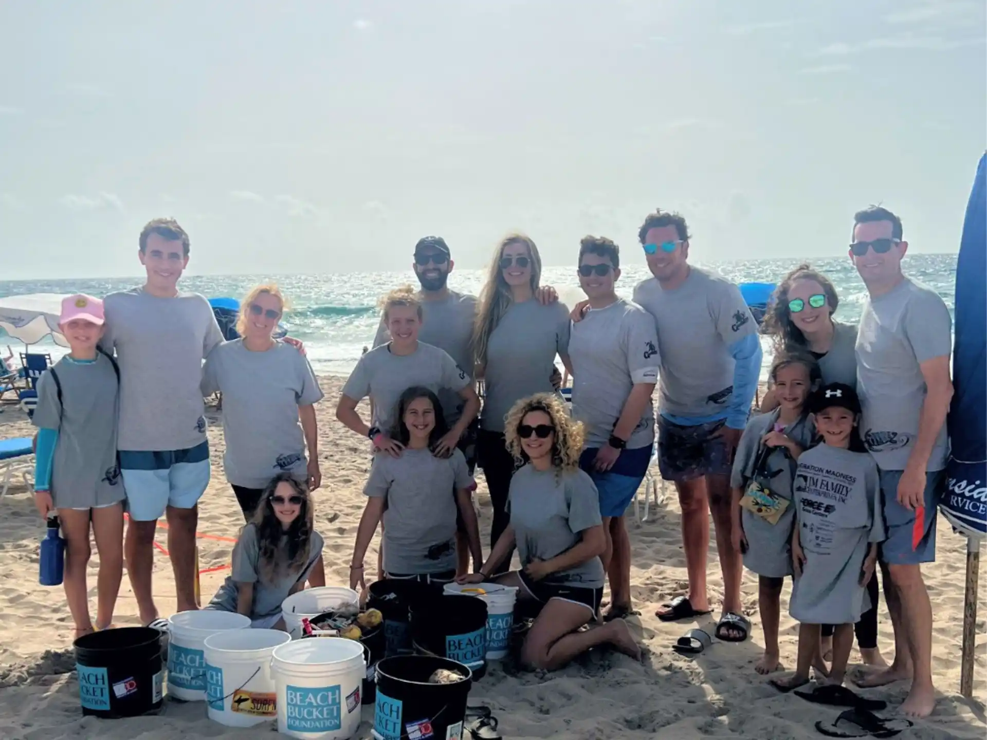 a group of people posing for a photo