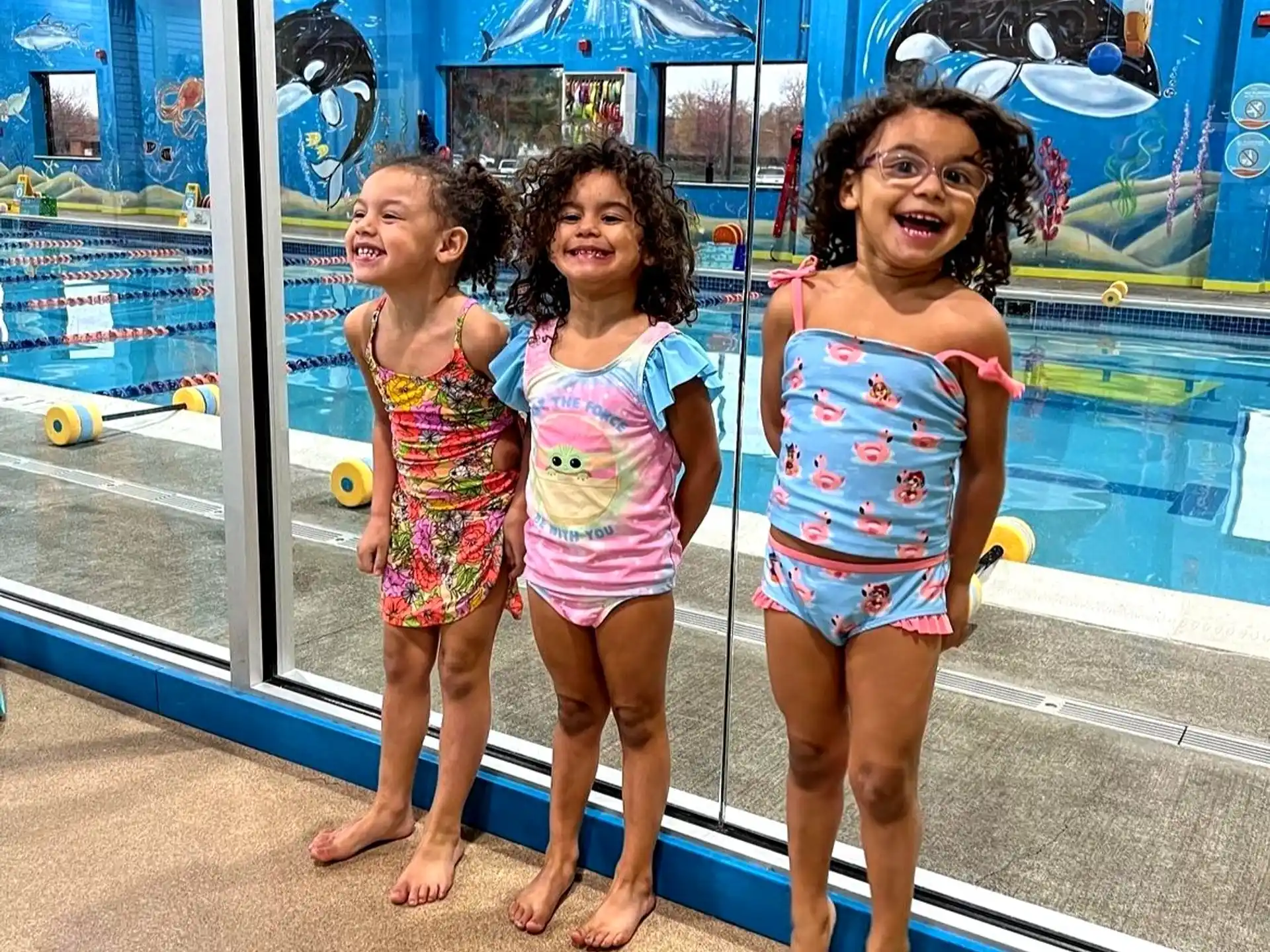 a group of girls posing for a picture