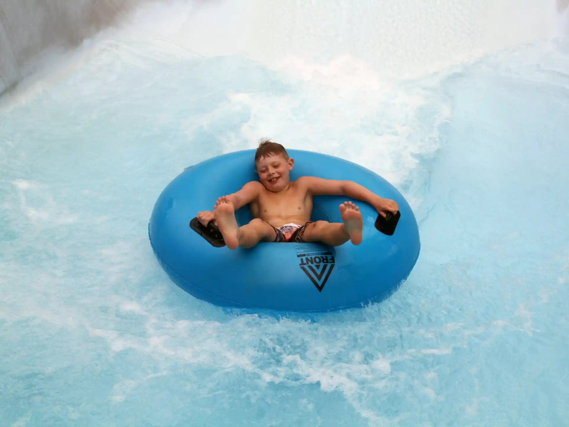 a man in a pool