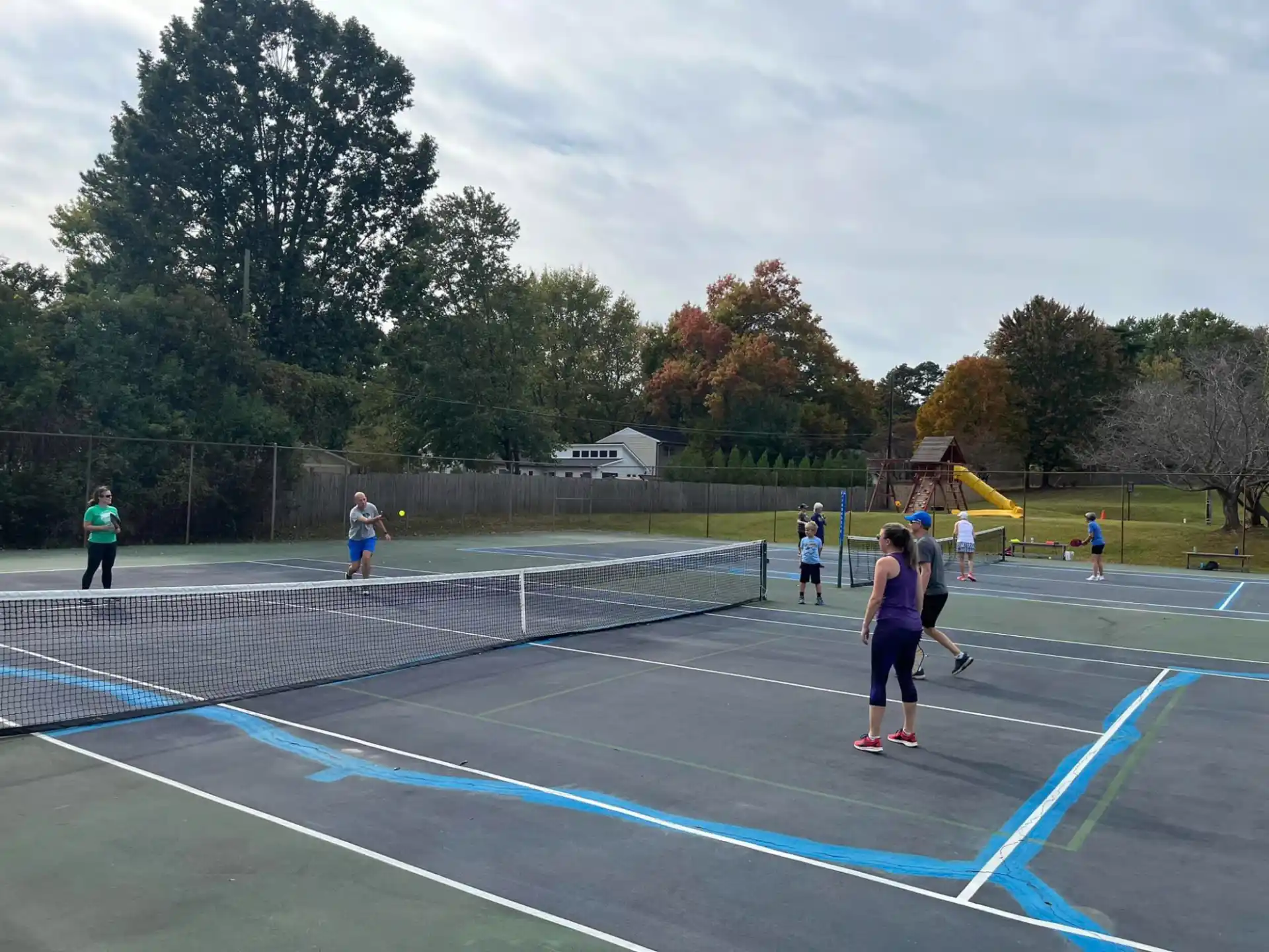 a group of people playing a sport