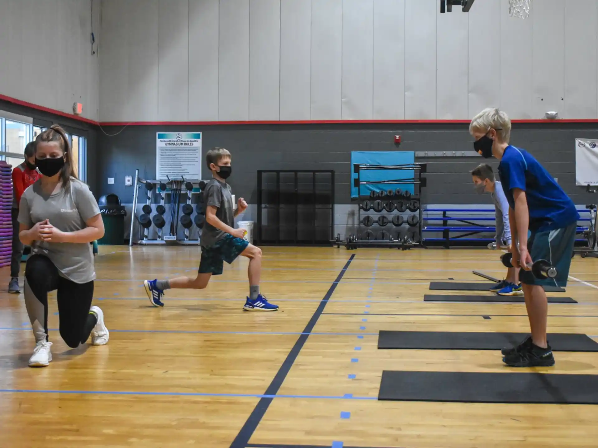 a group of people playing a sport