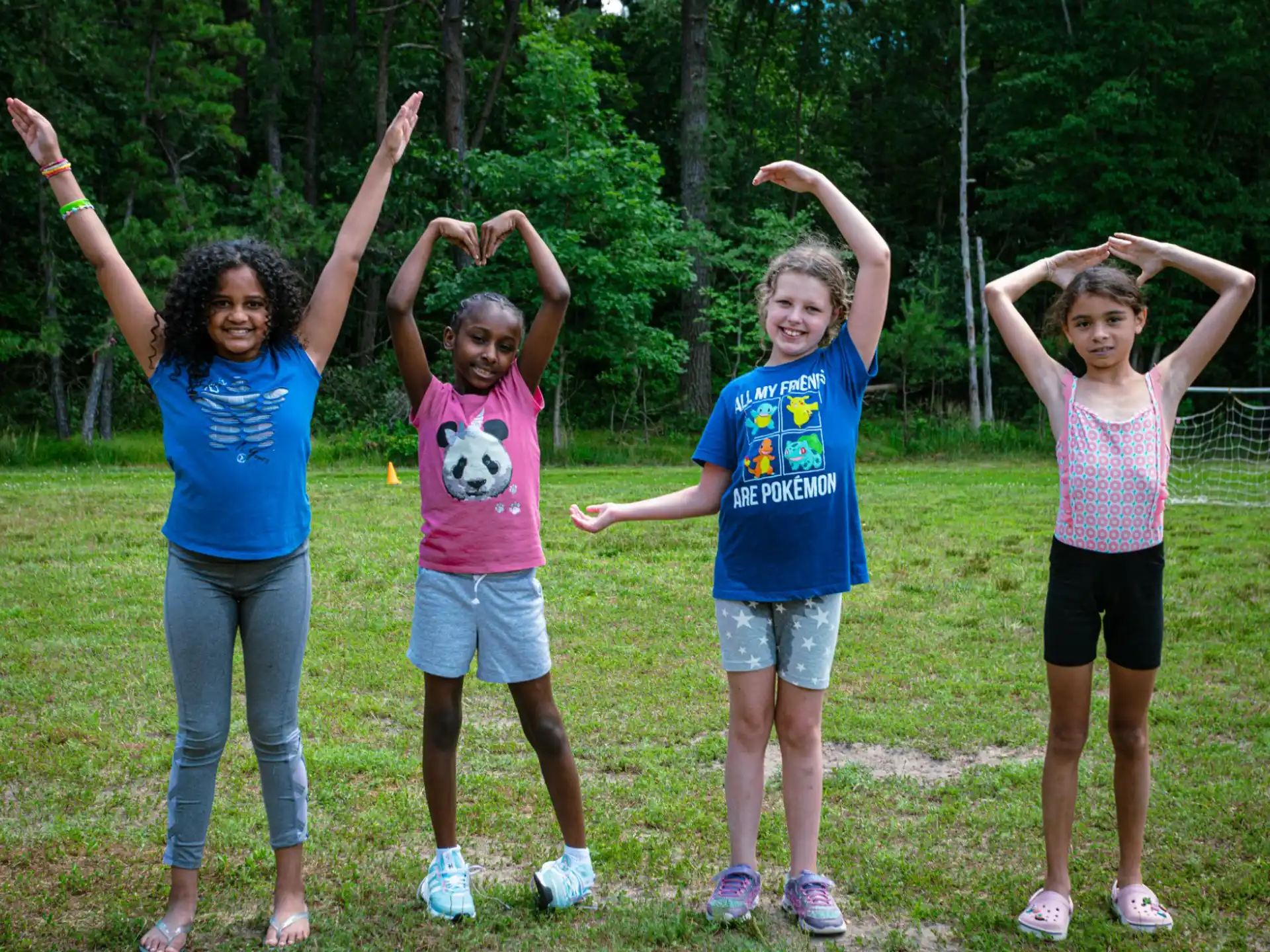 a group of children posing for a photo
