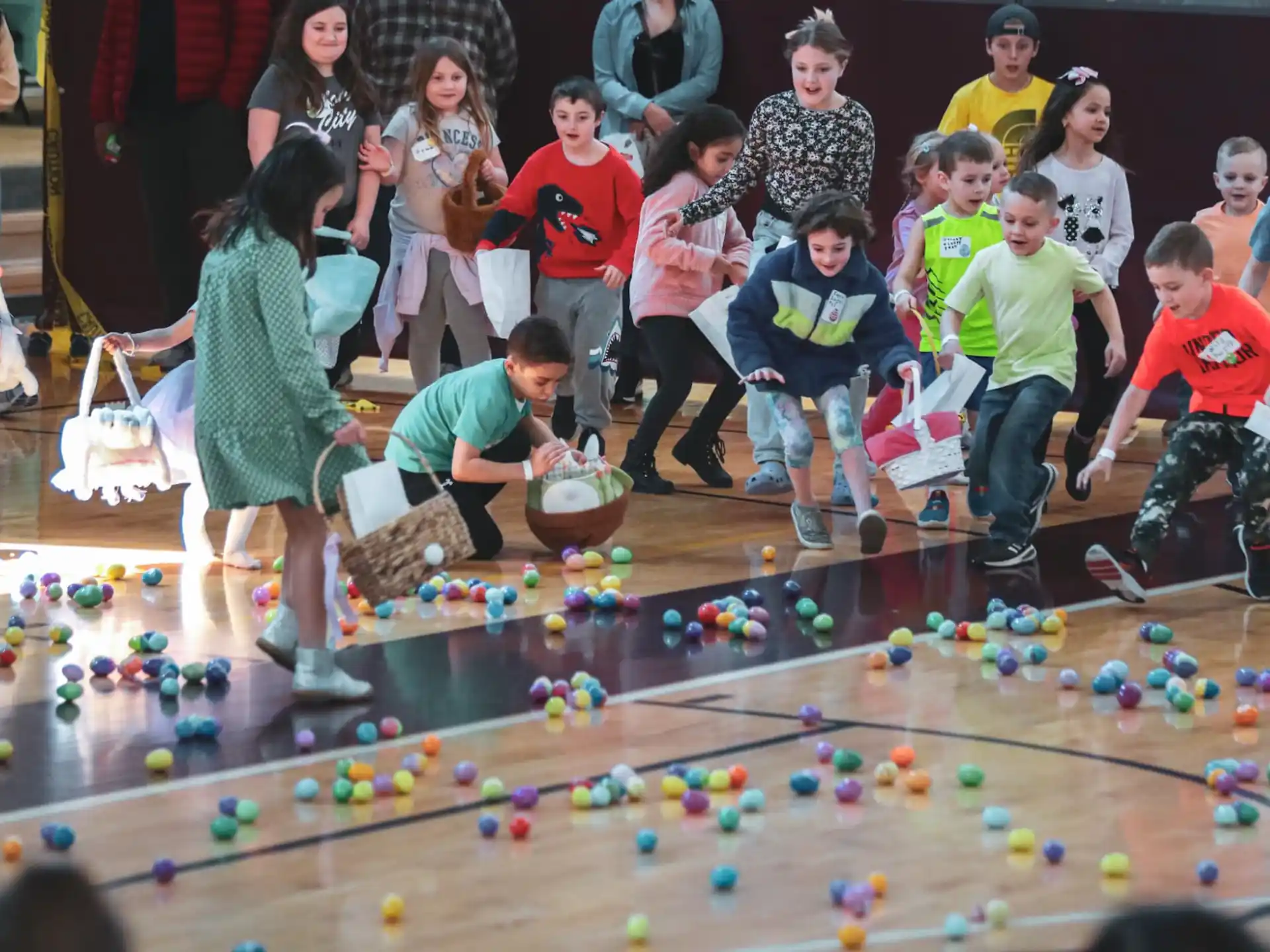 a group of children playing with toys