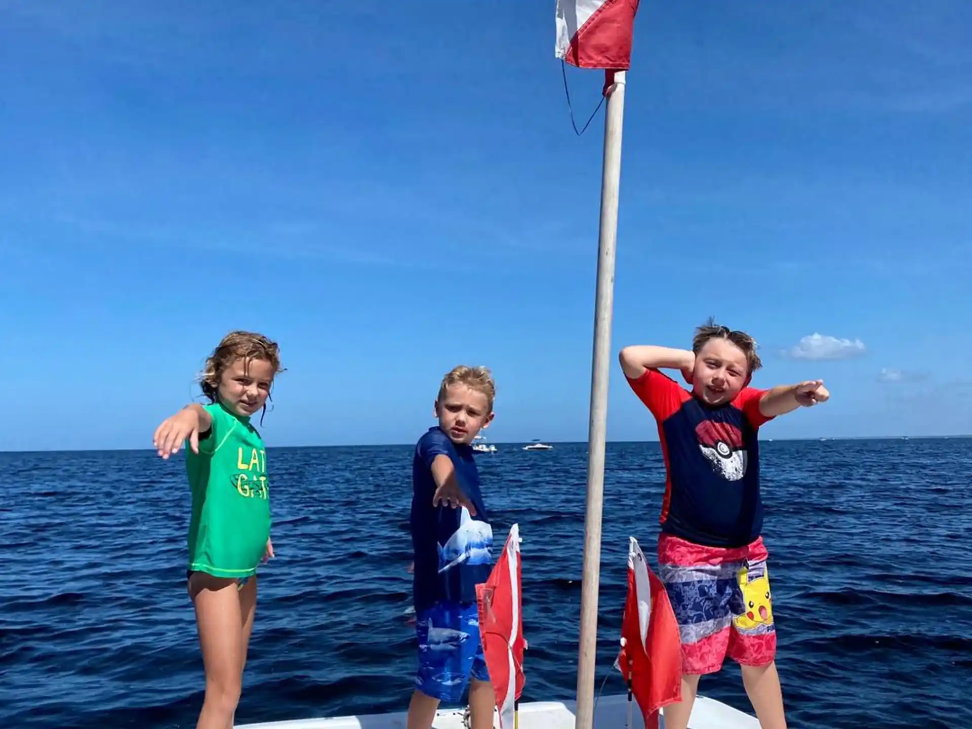 a group of people on a boat
