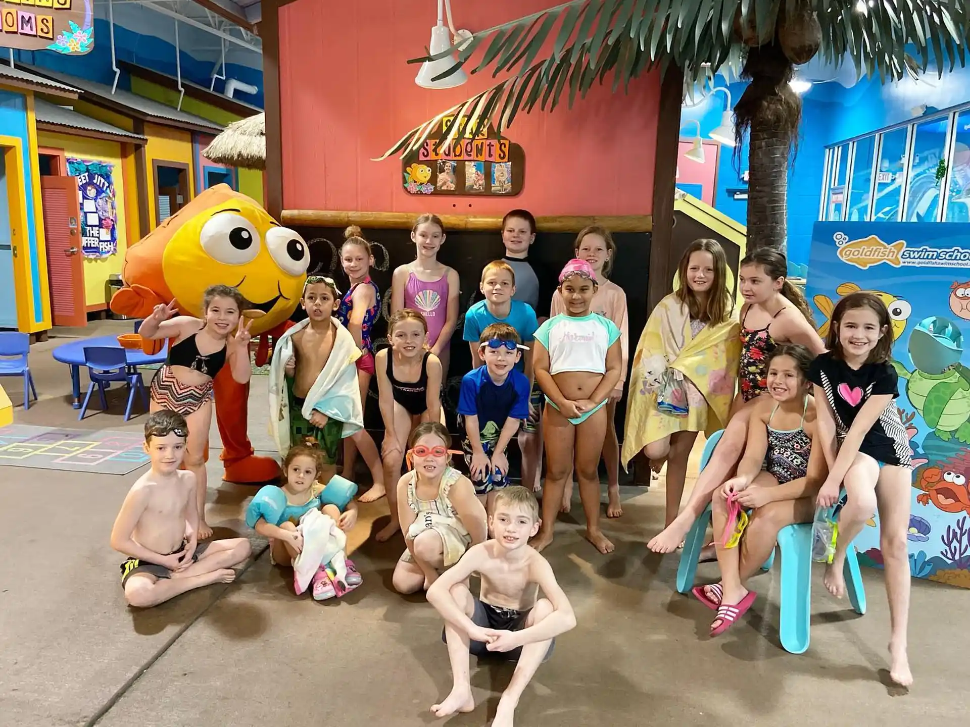 a group of people posing for a photo