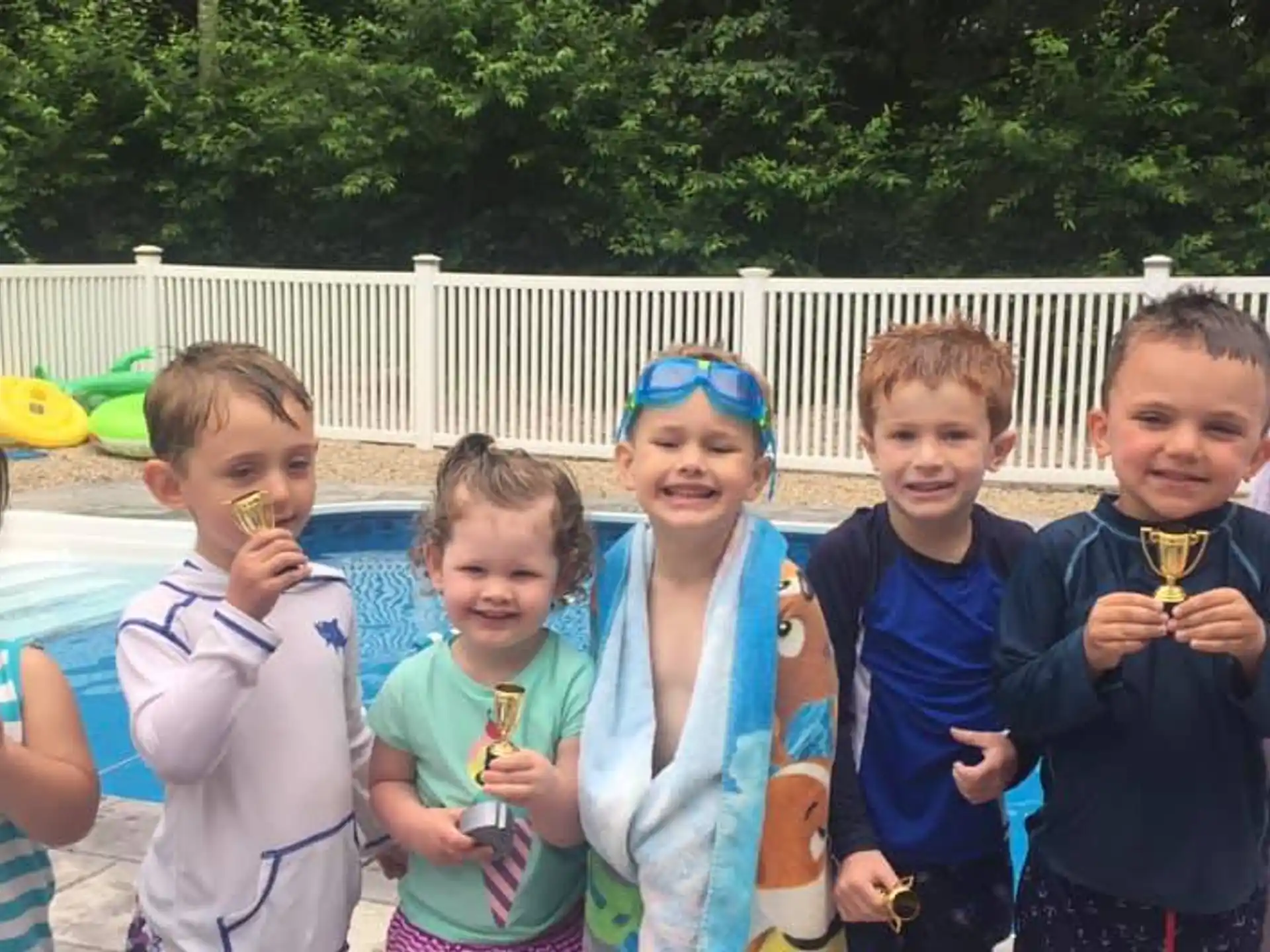 a group of kids holding ice cream cones